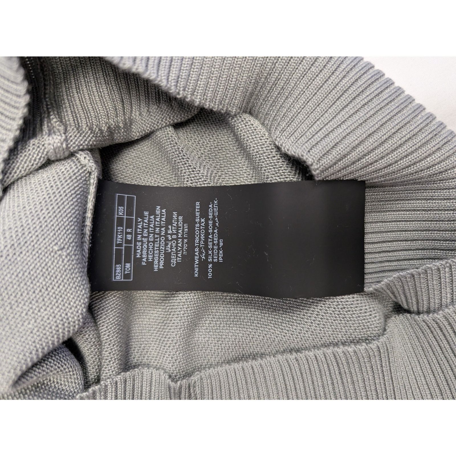 Tom Ford o1rshd1 Knitwear Sweatshirt Sweater in Grey Size US M / EU 48-50 / 2 - 17 Thumbnail