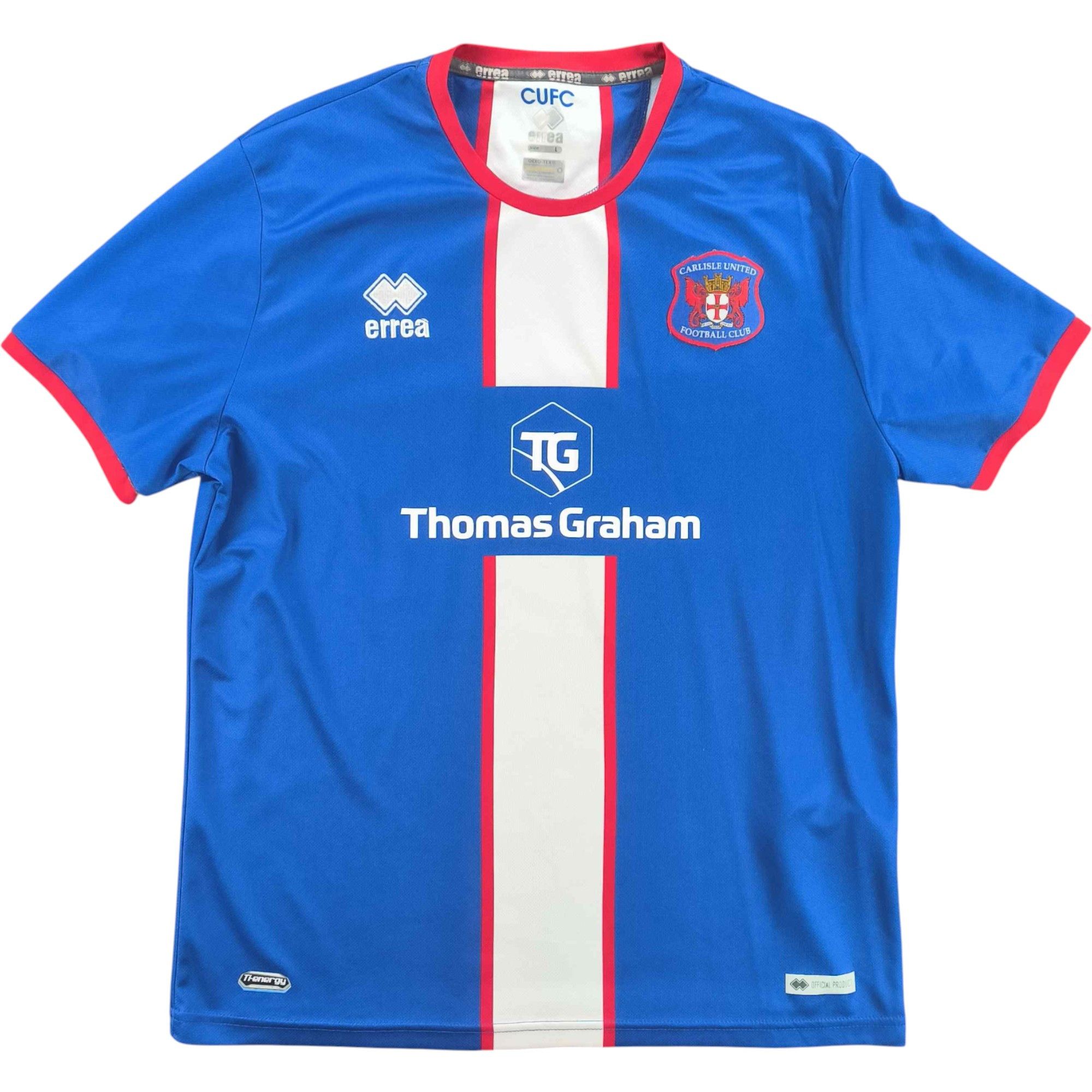 Errea Carlisle United 2021-22 Errea home football jersey size L Size US L / EU 52-54 / 3 - 1 Thumbnail