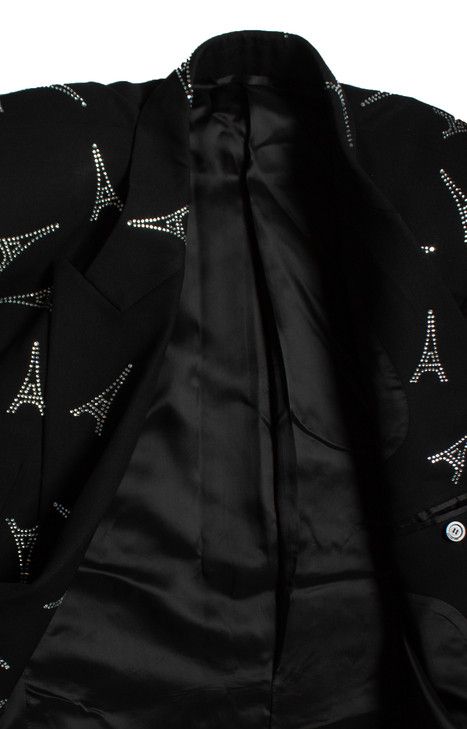 Balenciaga Balenciaga, crystal Eiffel Tower blazer Size 48R - 6 Thumbnail
