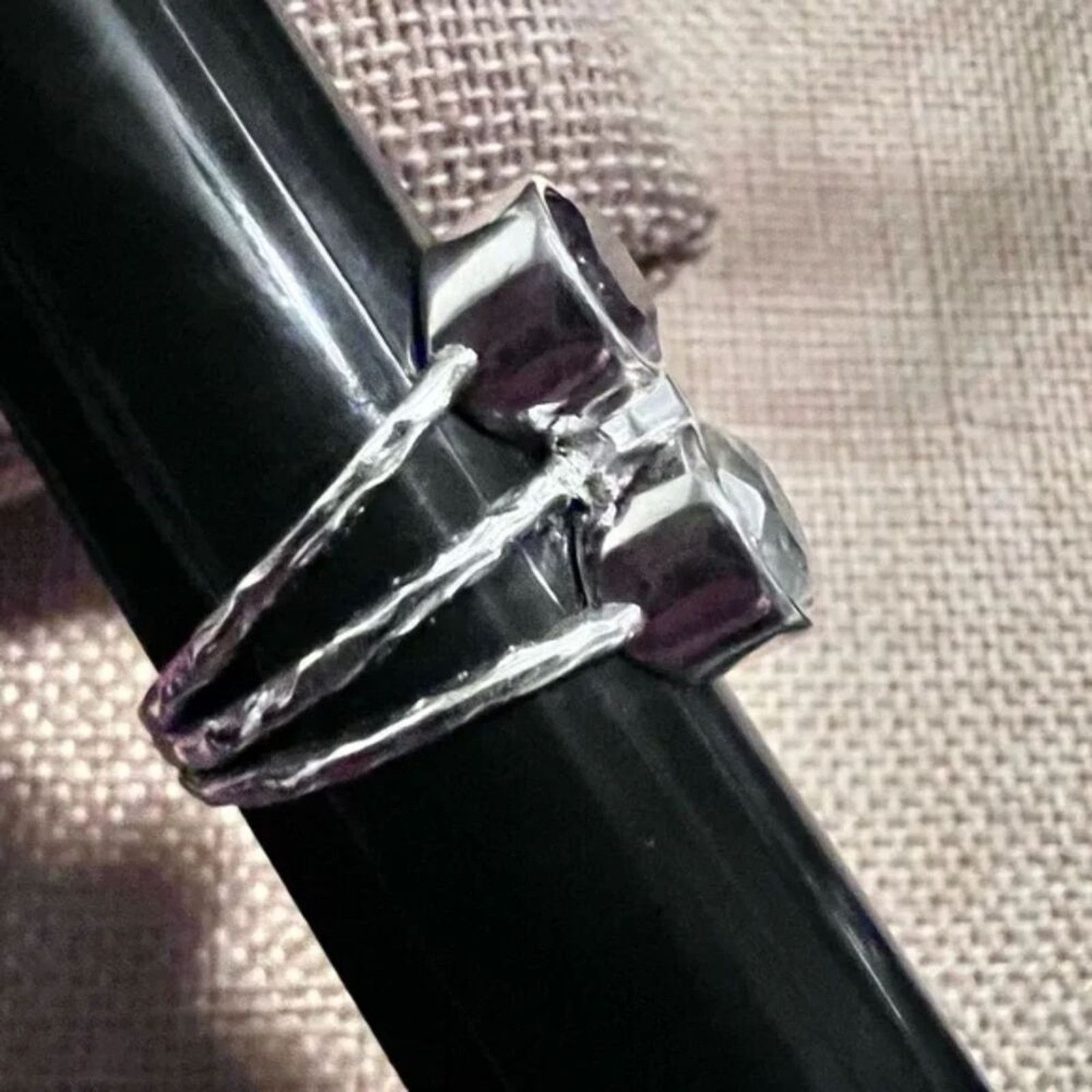 Other Amethyst, Moonstone & Corundum Ruby .925 Silver Ring Size 8 Size ONE SIZE - 6 Thumbnail