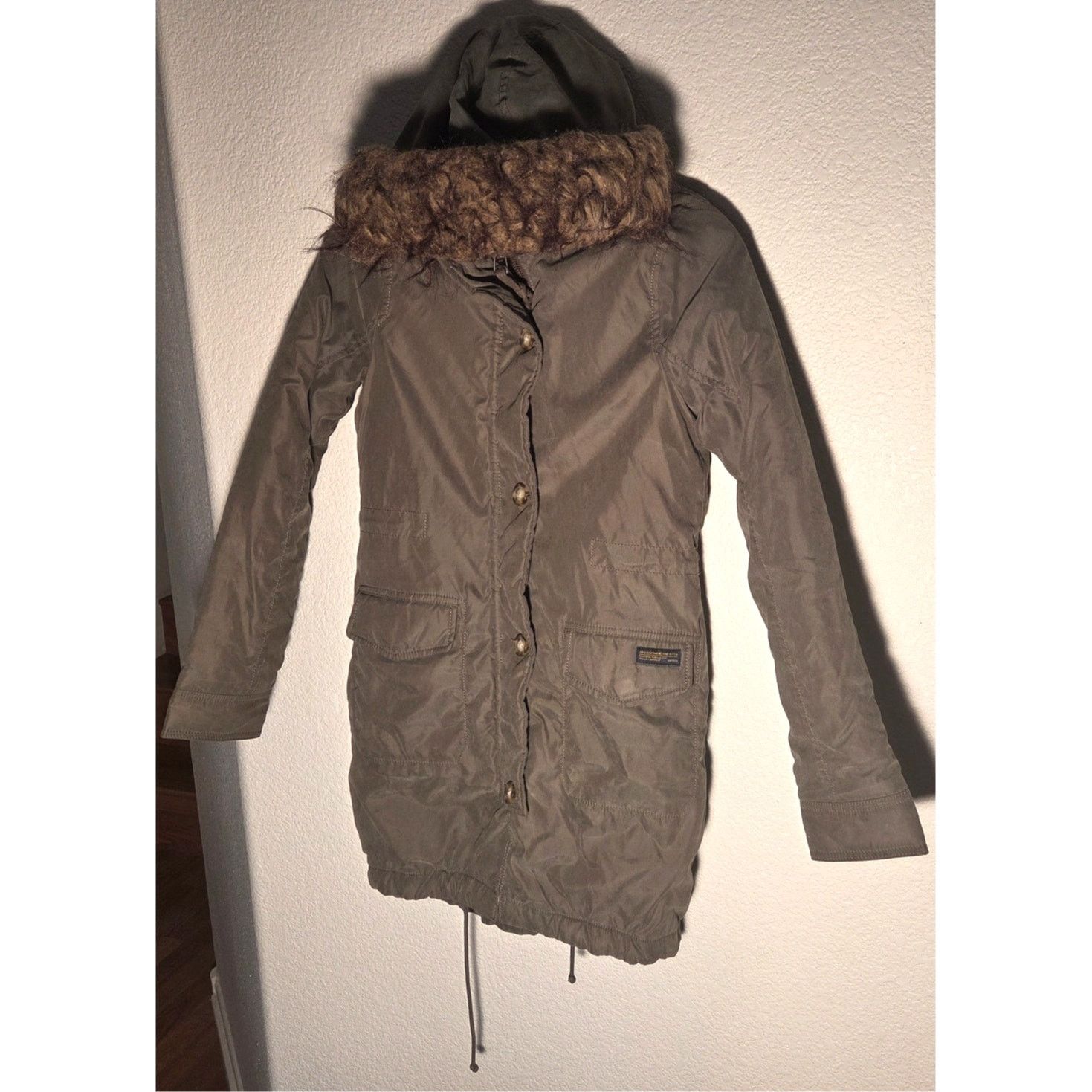 Abercrombie & Fitch Abercrombie & Fitch Sherpa Lined Parka - XXS - Navy Green Size XXS / US 00 / IT 34 - 7 Thumbnail