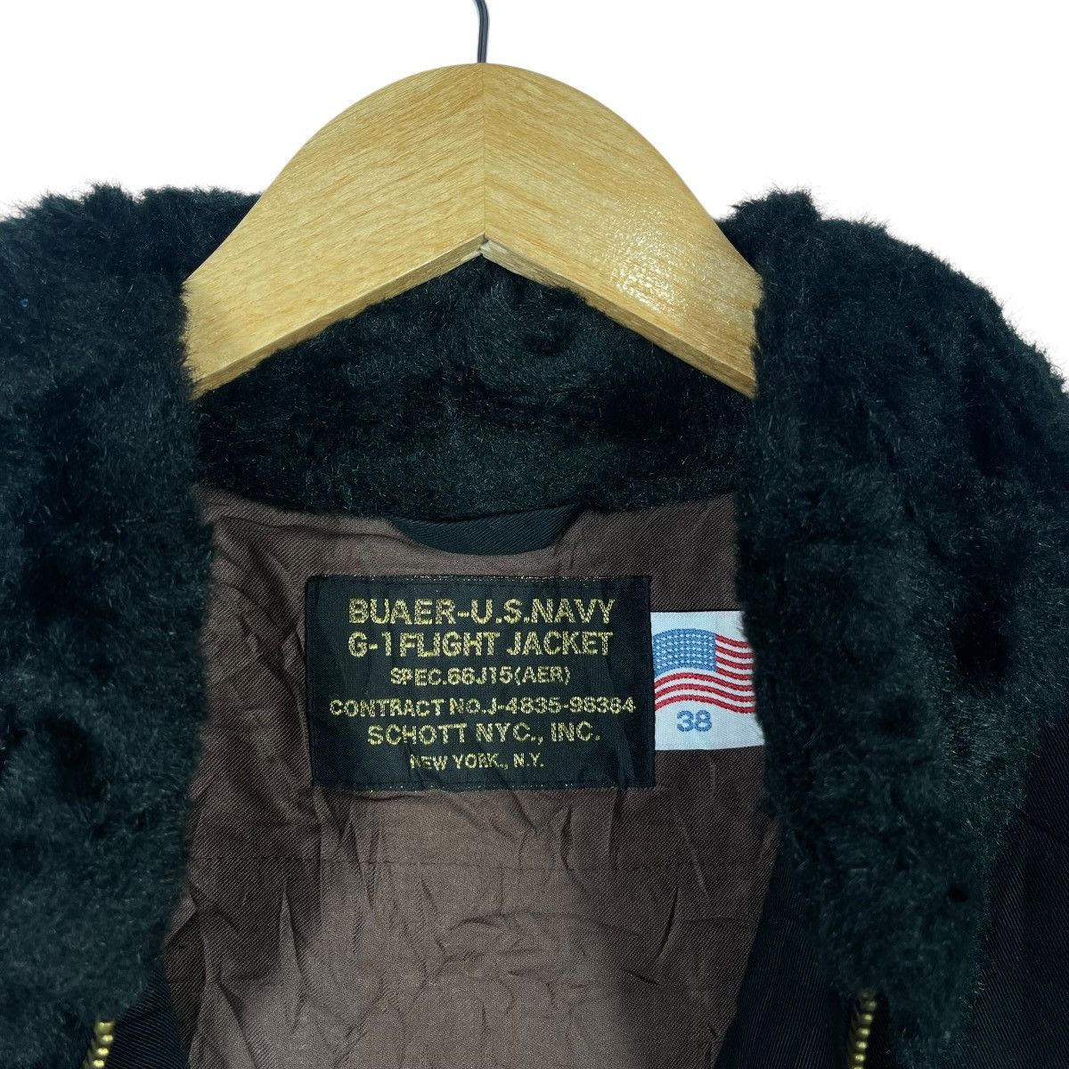 Schott Schott NYC BUAER U.S. NAVY G-1 Flight Jacket Japan Made Size US M / EU 48-50 / 2 - 3 Thumbnail