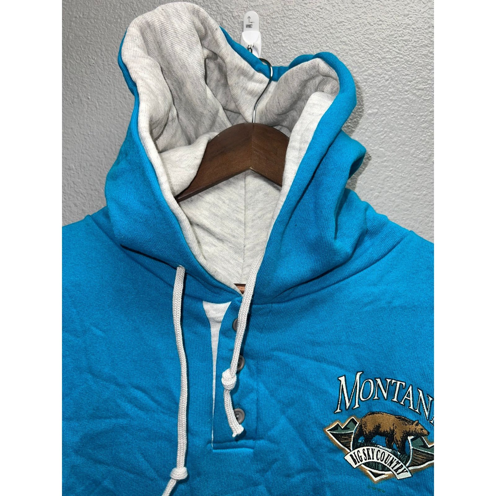 Vintage Vintage Montana Big Sky Country Hoodie Bear Animal 90s Small Size US S / EU 44-46 / 1 - 5 Thumbnail