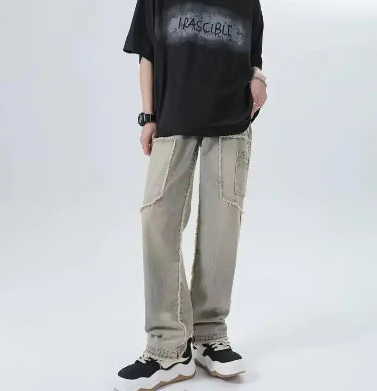 Japanese Brand Loose street ripped jeans Size US 32 / EU 48 - 6 Thumbnail