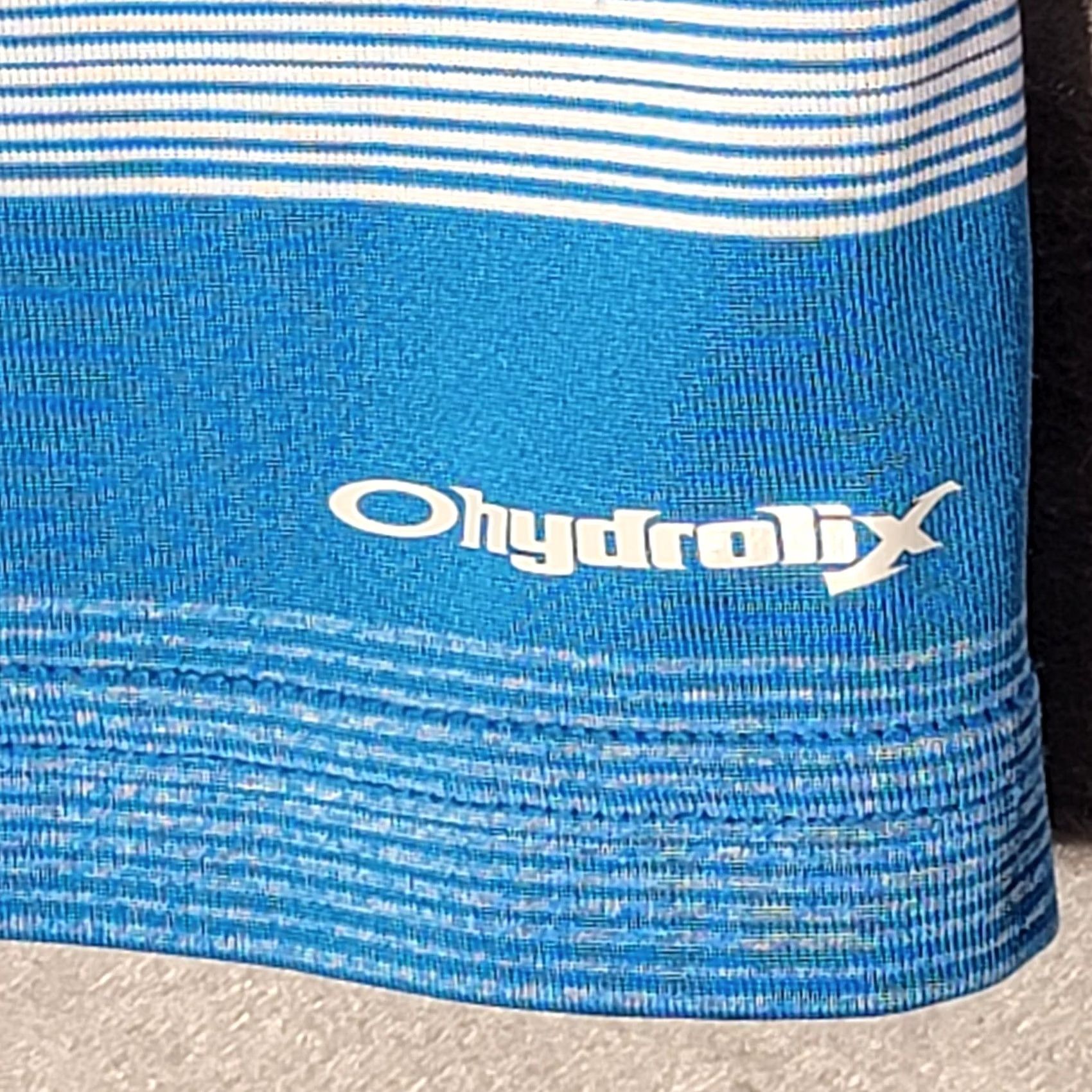 Oakley Oakley Golf Polo Shirt Mens L Regular Fit Blue Stripe OHydrolix Athletic Performance Shirt Size US L / EU 52-54 / 3 - 4 Thumbnail