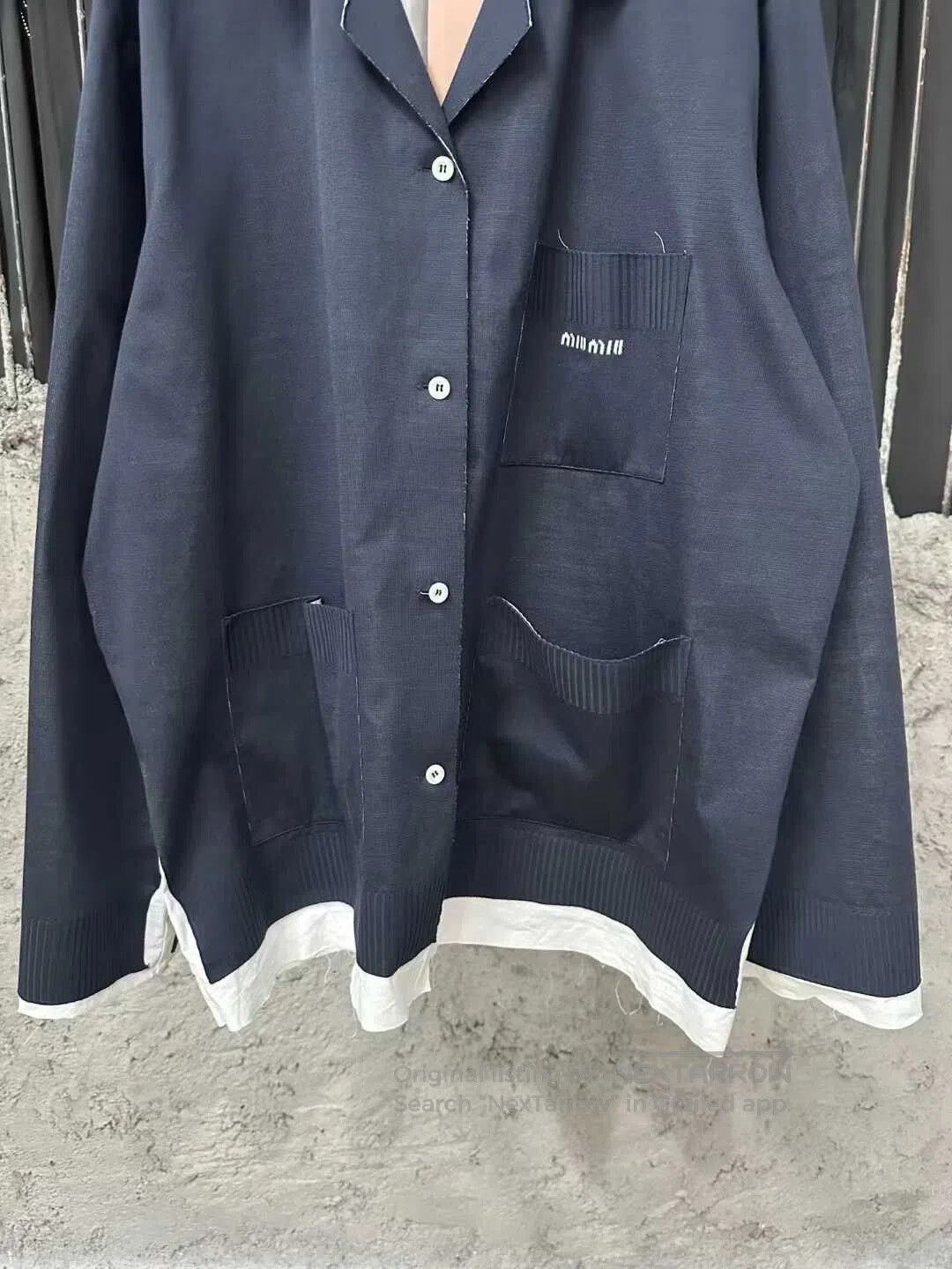 Miu Miu Miu Miu Two-Tone Knitted Jacket. Size M / US 6-8 / IT 42-44 - 4 Thumbnail