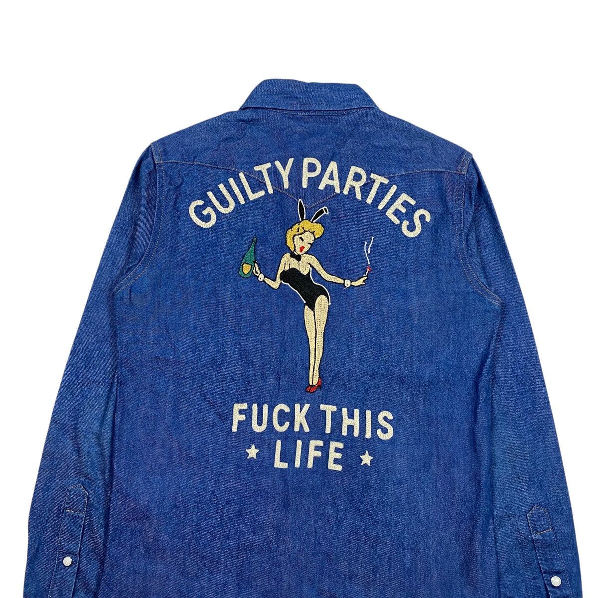 Japanese Brand × Wacko Maria Wacko Maria Guilty Parties Western Denim Button Up Shirts Size US S / EU 44-46 / 1 - 4 Thumbnail
