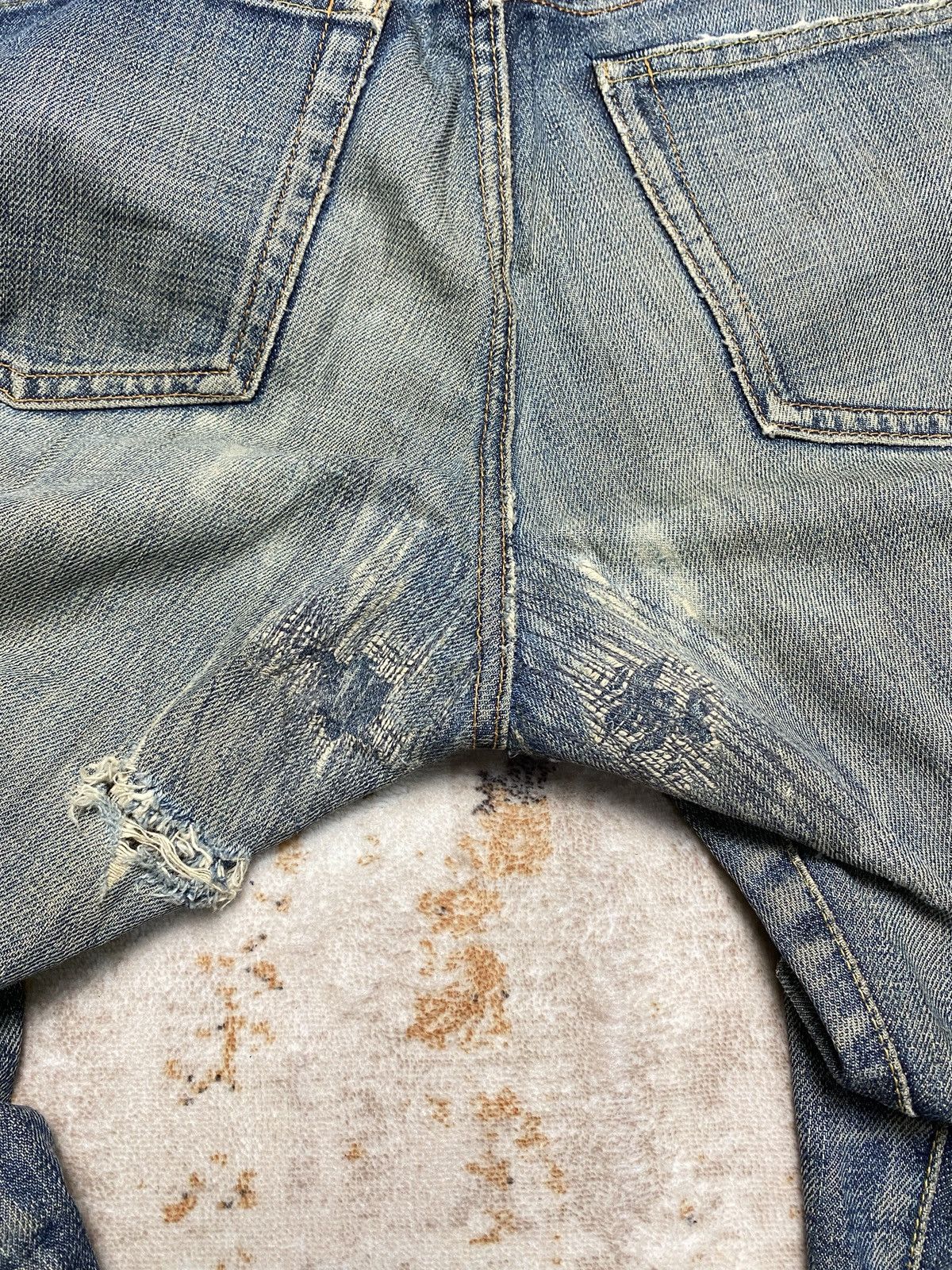 If Six Was Nine Rusty Low BootCut Jeans Size US 31 - 12 Thumbnail