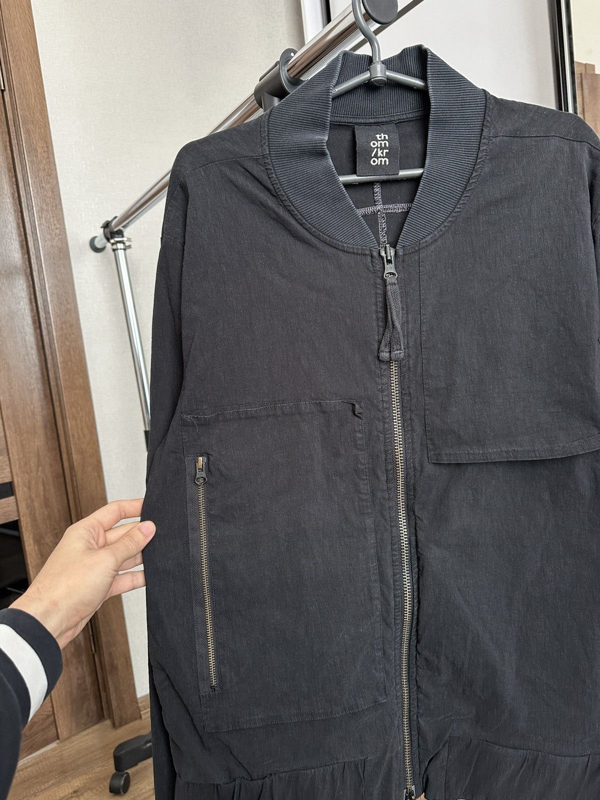 Thom Krom Thom Krom Nylon Pockets Jacket Bomber Size US L / EU 52-54 / 3 - 6 Thumbnail