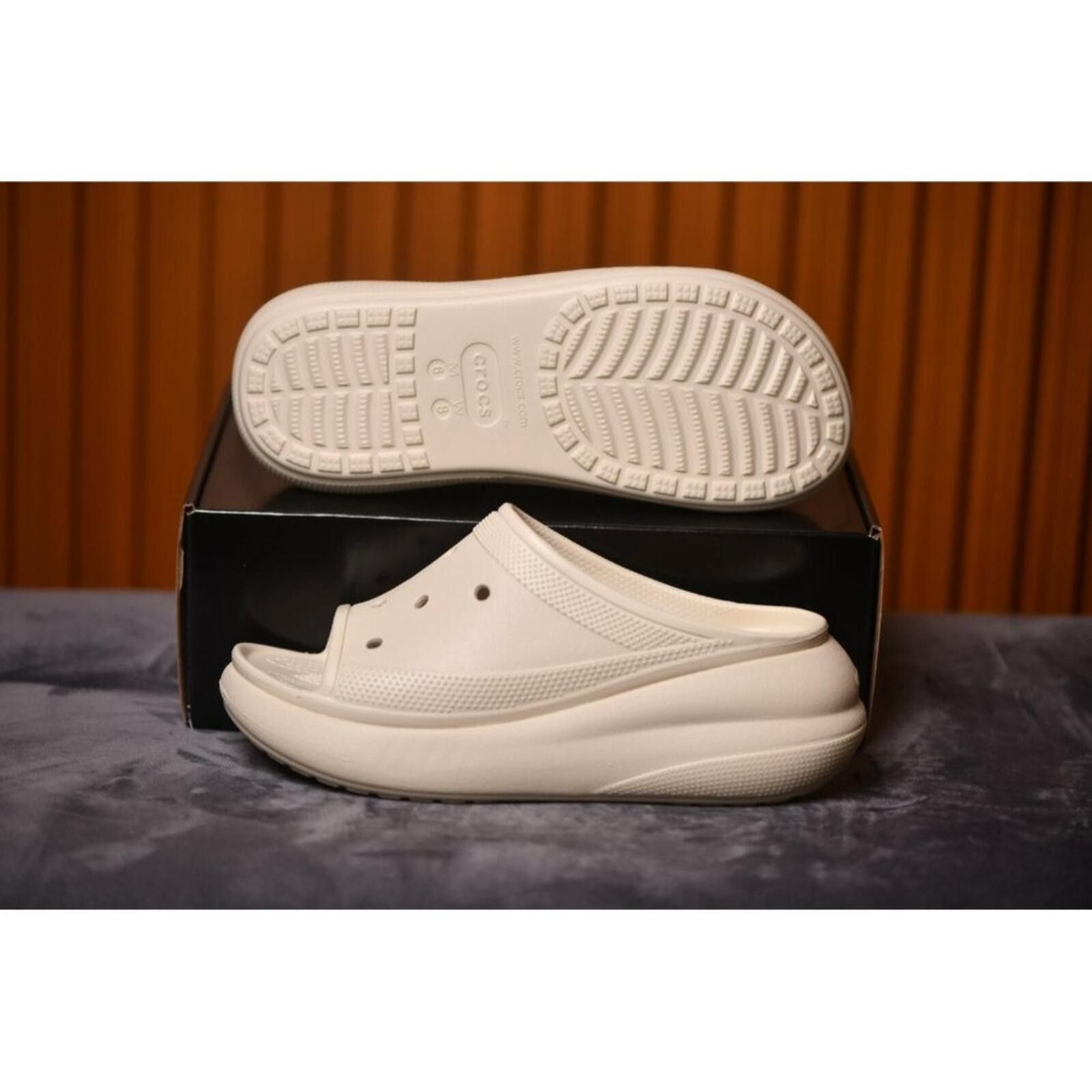 Crocs CROCS Crush Slide Unisex | Bone Color | 208731-2Y2 Size US 8 / IT 38 - 9 Thumbnail