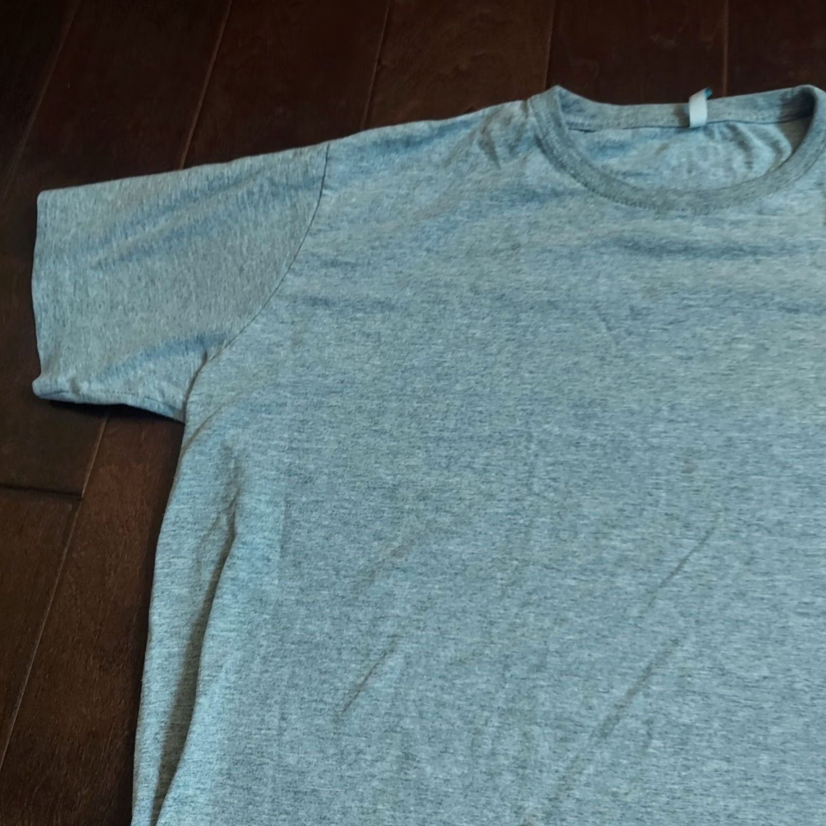 Vintage Bronzini Active Men’s Solid Gray Heather Short Sleeve T-Shirt XL Gray Adult Regular Crew Neck Breathable Lightweight Activewear Basic -Mens Size US XL / EU 56 / 4 - 5 Thumbnail