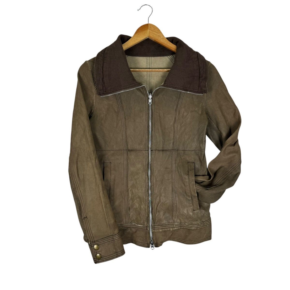 ☀️ALCALI COWHIDE REVERSIBLE LEATHER JACKET LIKE RICK OWEN