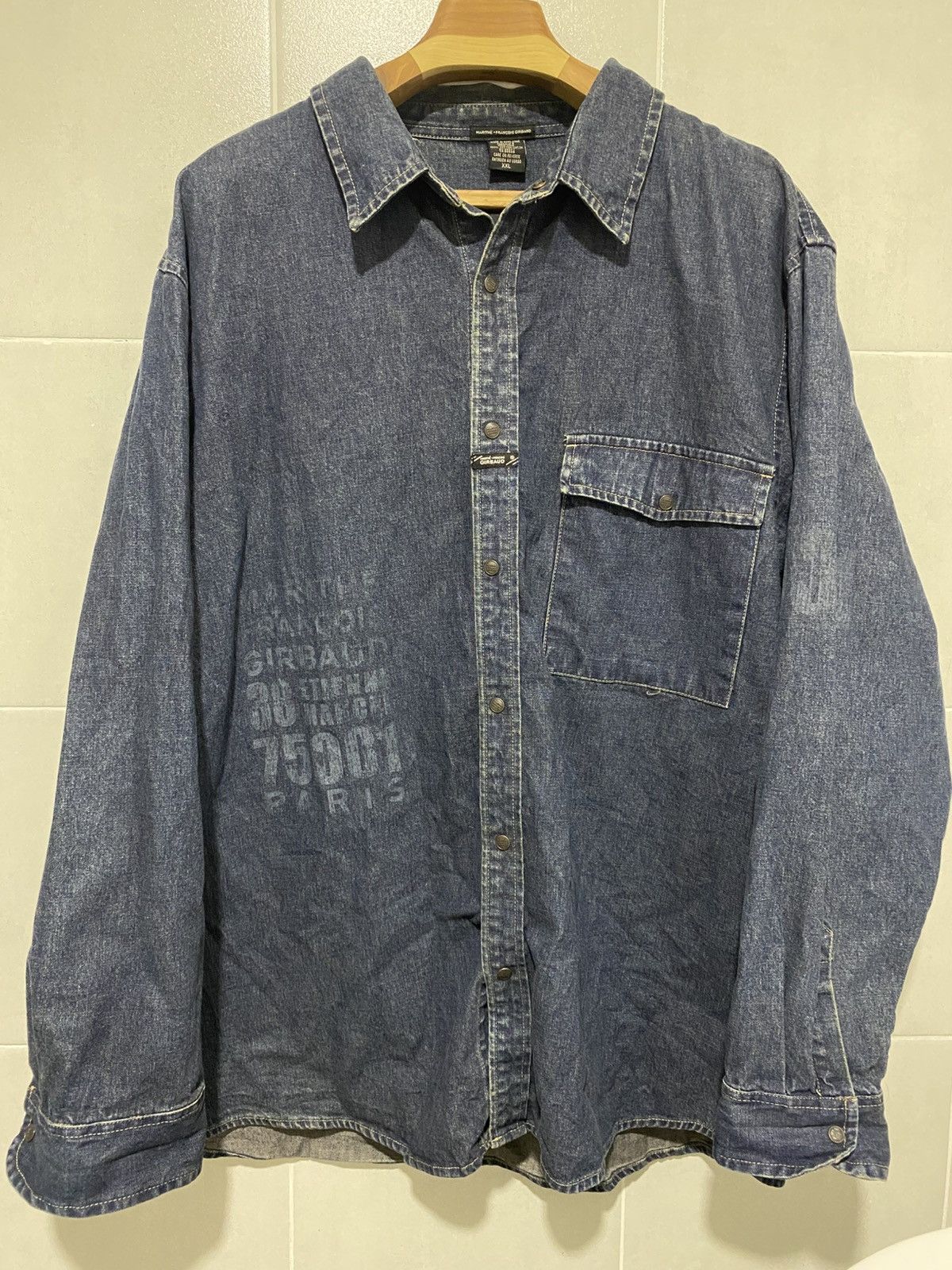 Marithe + Francois Girbaud Vtg Marithe Francois Girbaud oversize denim shirt Size US XXL / EU 58 / 5 - 2 Thumbnail
