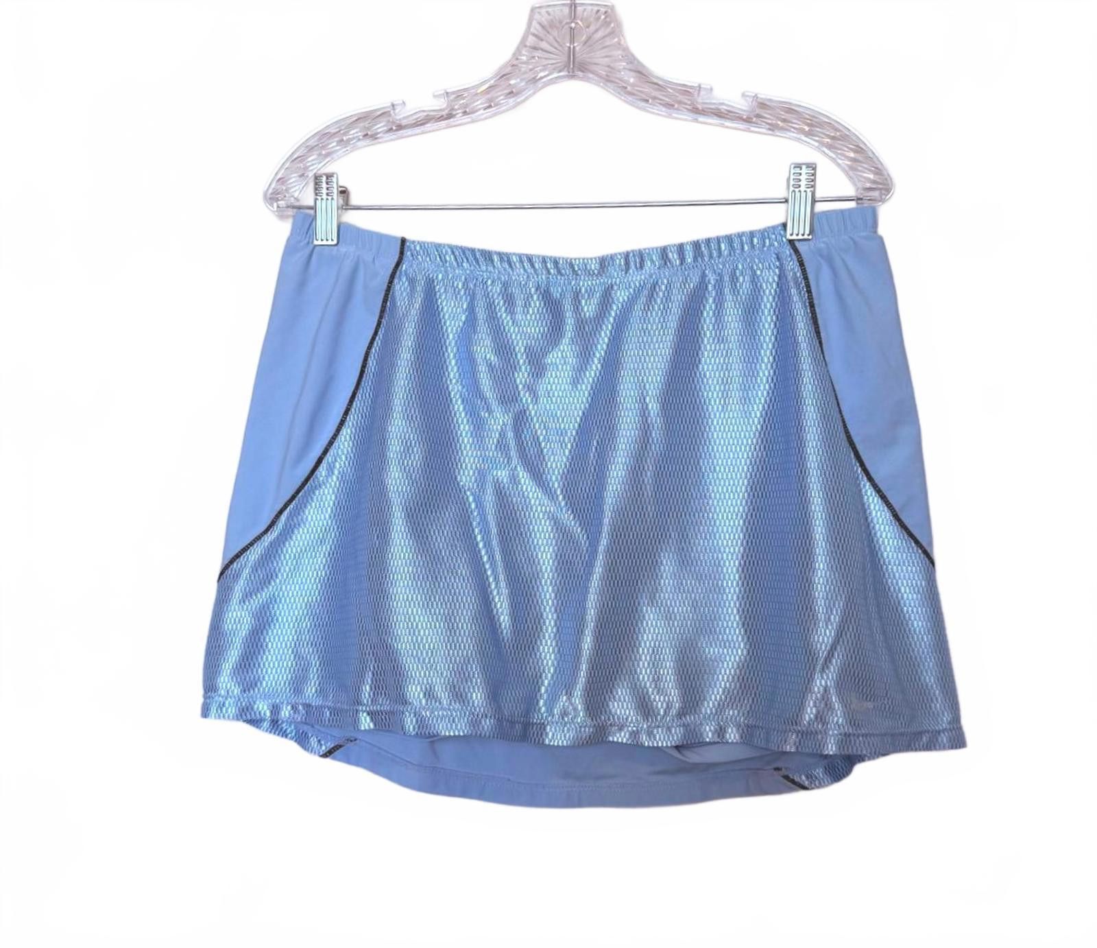 Designer Nike Baby Blue Athletic Skirt with Built-in Shorts Size 36" / US 14 / IT 50 - 2 Thumbnail