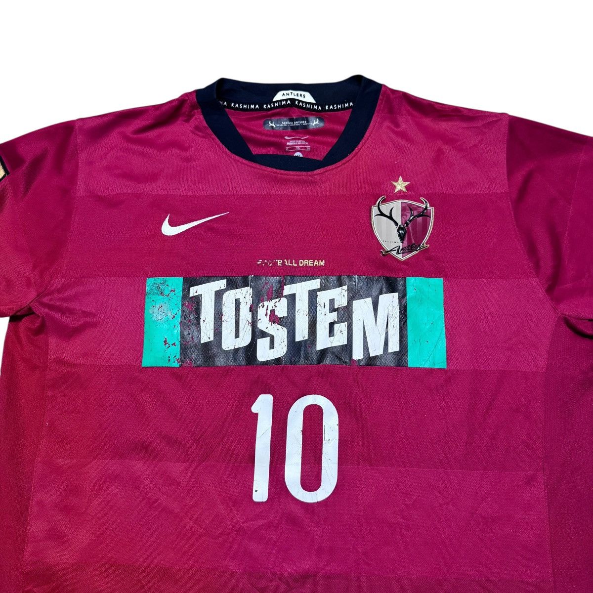 Nike Vintage Kashima Antlers Jersey Motoyama Nike 2010 Size US XL / EU 56 / 4 - 6 Thumbnail