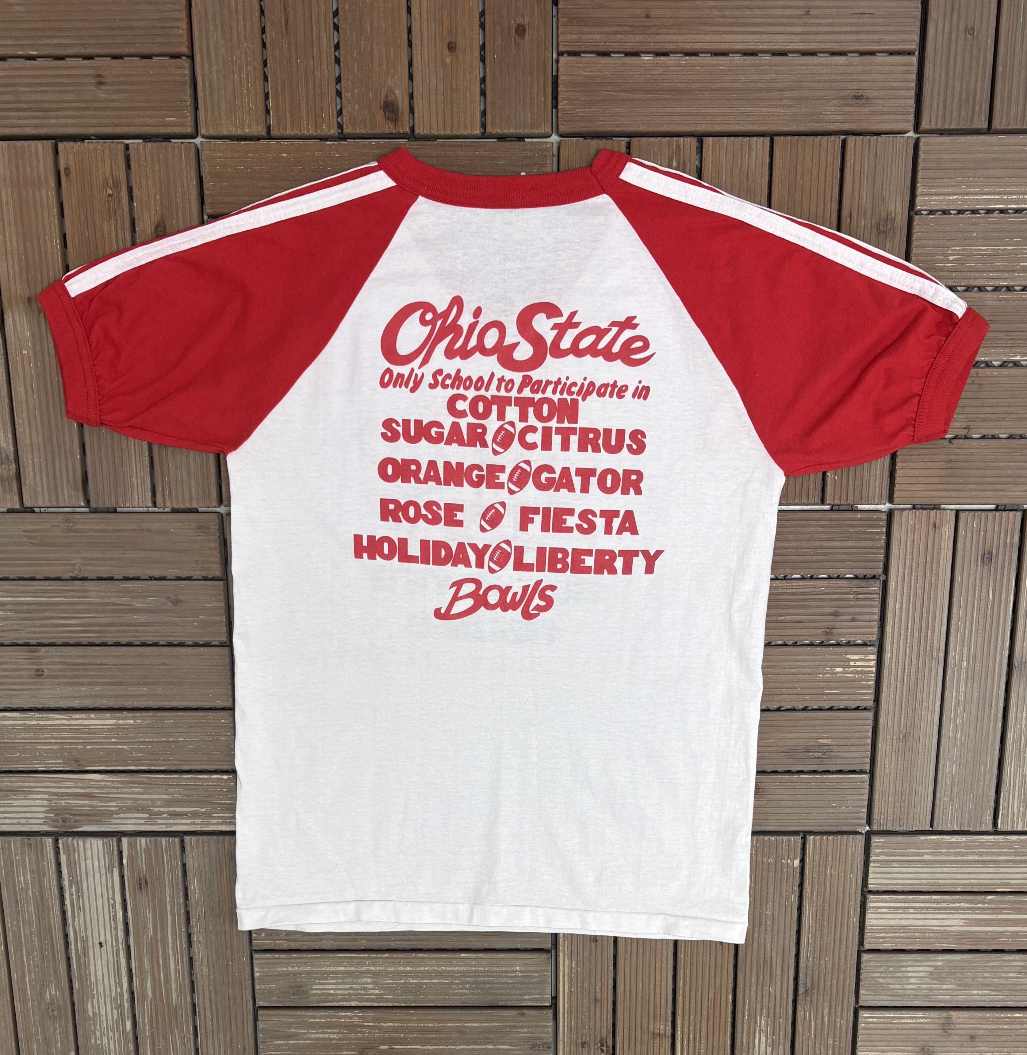 Vintage Ohio State vs. Texas A&M Cotton Bowl '87 Vintage Tee Size US L / EU 52-54 / 3 - 4 Thumbnail