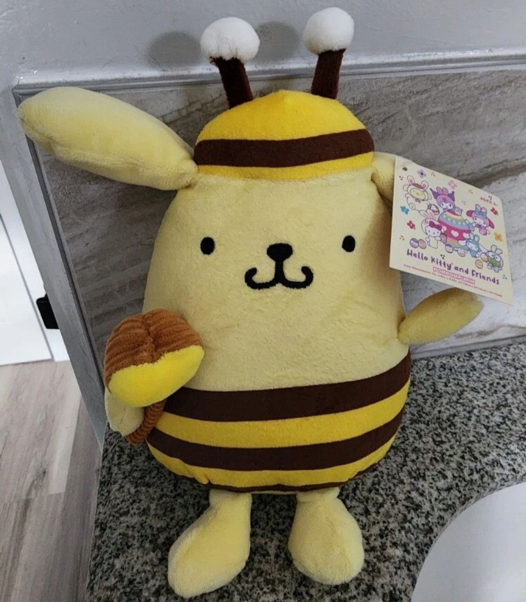Other NWT Sanrio Pompompurin 2024 Easter Plush Bee 9.5" Size ONE SIZE - 1 Thumbnail