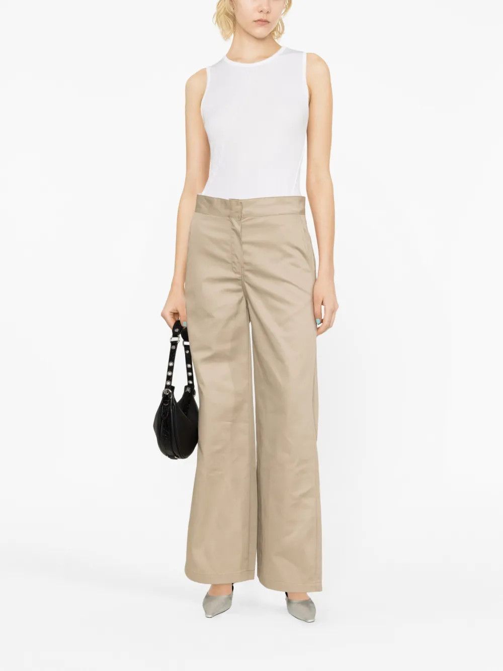 Palm Angels o1y1125 Casual Pant in Beige Size 27" / US 4 / IT 40 - 4 Thumbnail