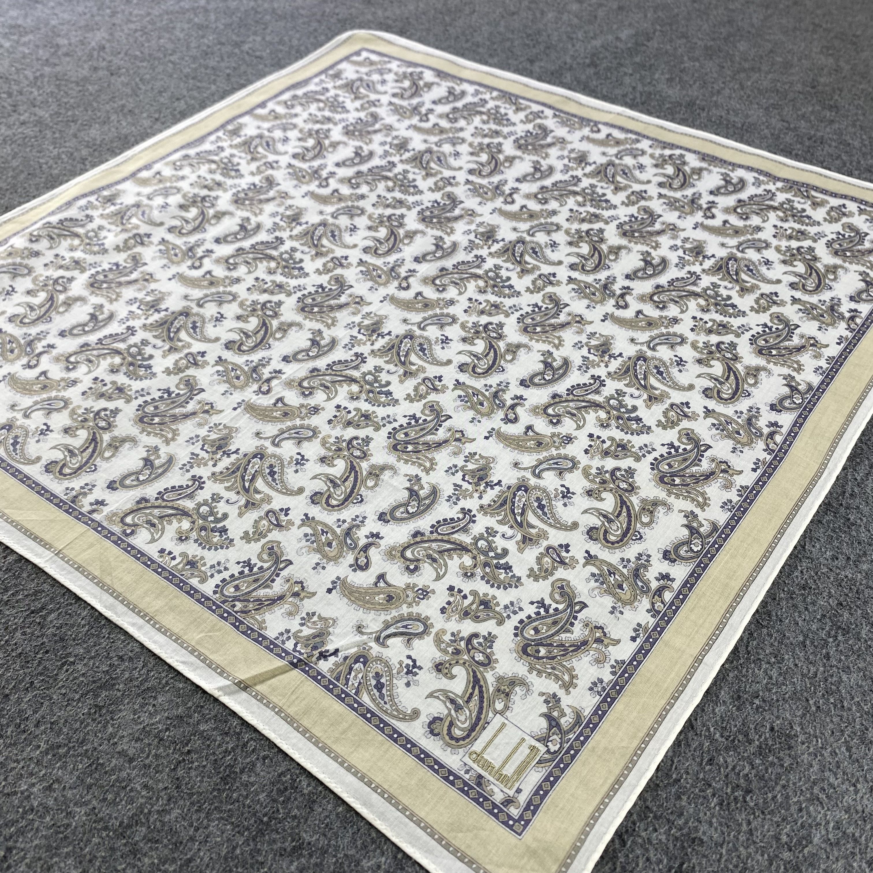 Alfred Dunhill Dunhill Paisley Handkerchief/Neckerchief/Bandana HC756 Size ONE SIZE - 2 Thumbnail