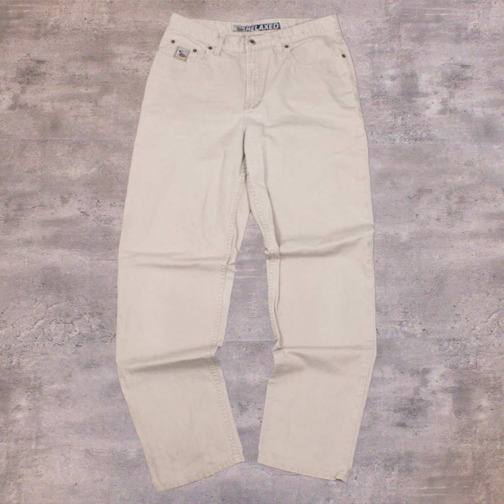 Vintage Curl Girl Relax Fit Baggy Wide Legged Denim Jean's Pant's Size US 34 / EU 50 - 2 Thumbnail