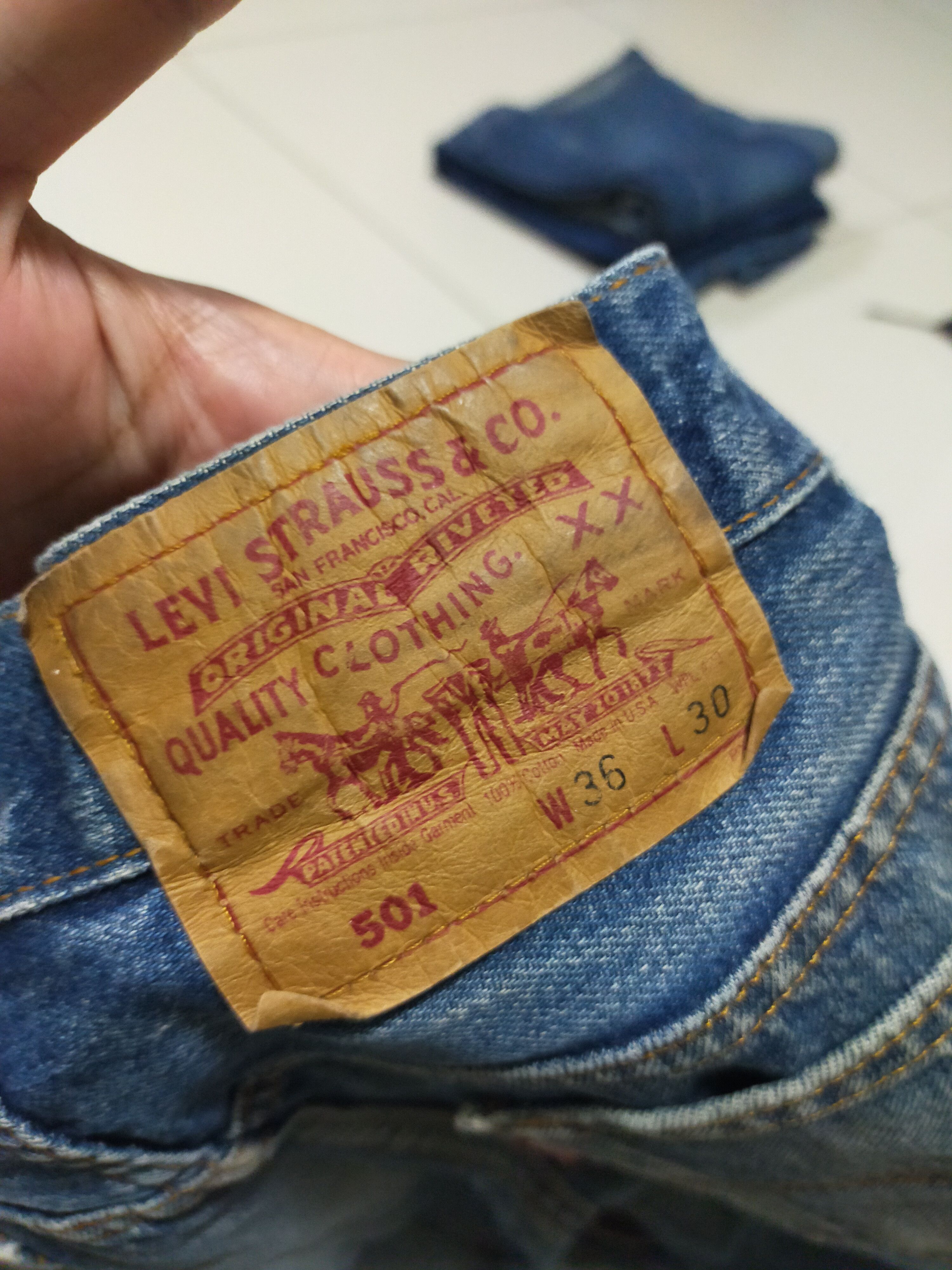 Levi's × Levi's Vintage Clothing VINTAGE 1980's / 1990's LEVIS 501 JEANS Size US 35 - 6 Thumbnail