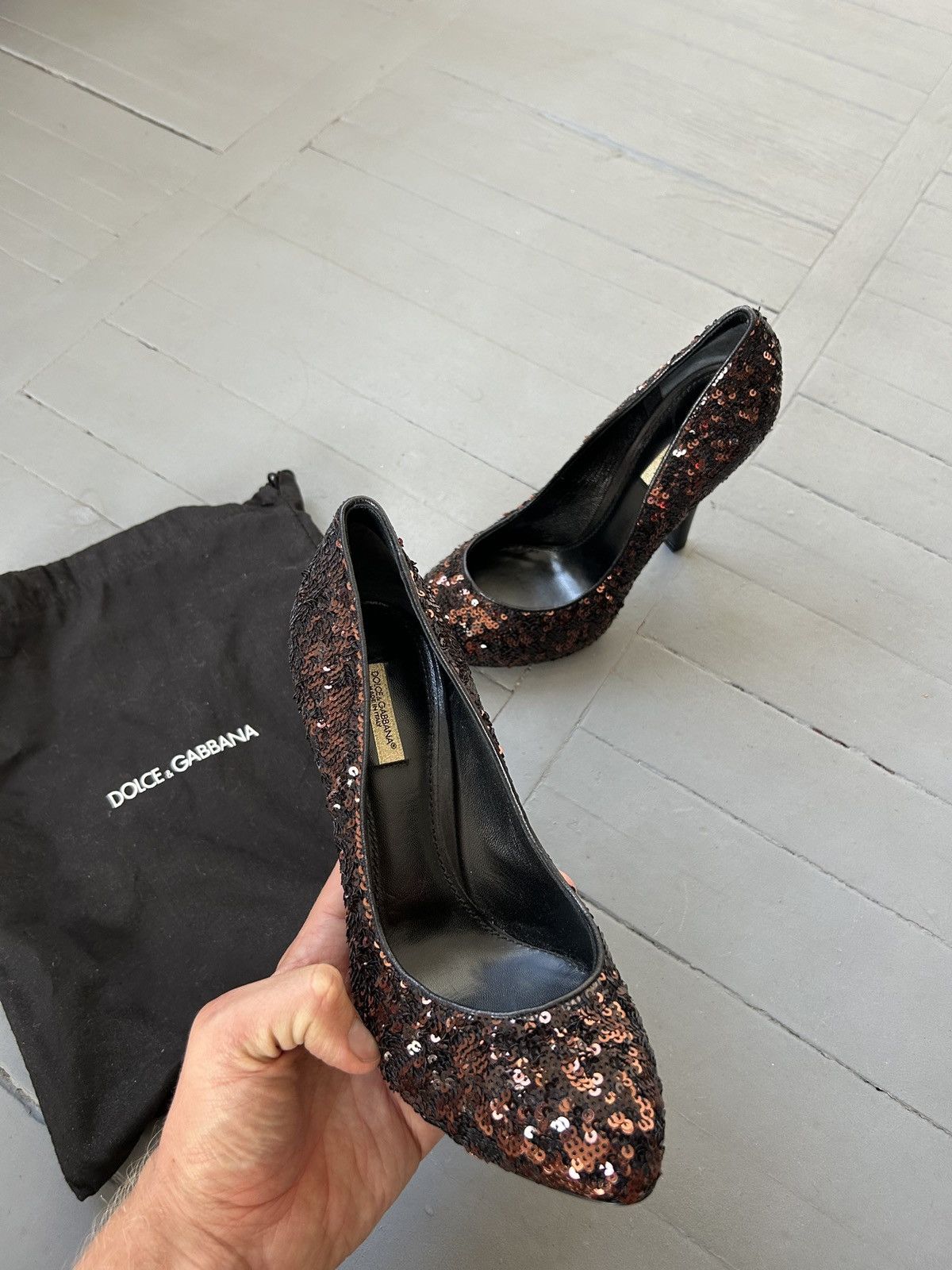 Dolce & Gabbana Dolce&Gabbana heels with sequins Size US 8.5 / IT 38.5 - 2 Thumbnail