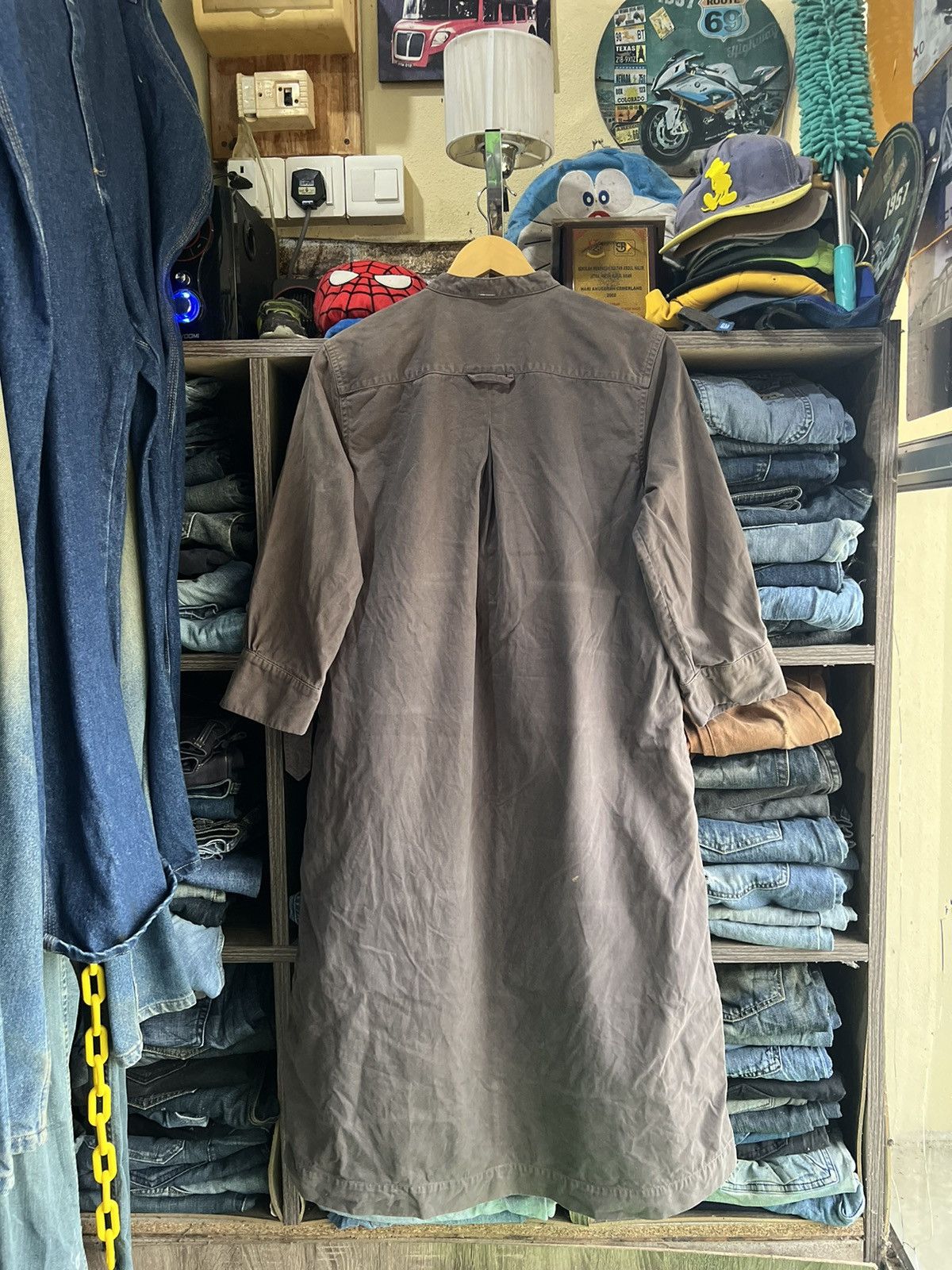 Margaret Howell 🔥Vintage Sun Faded Margaret Howell Half Button Long Jacket Size M / US 6-8 / IT 42-44 - 3 Thumbnail