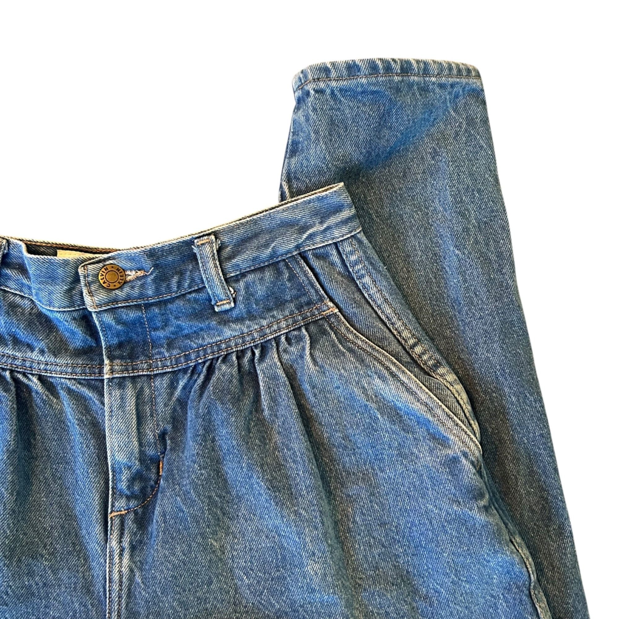 Calvin Klein Vintage Calvin Klein Pleated Ultra High Rise Balloon Denim J Size 28" / US 6 / IT 42 - 2 Thumbnail