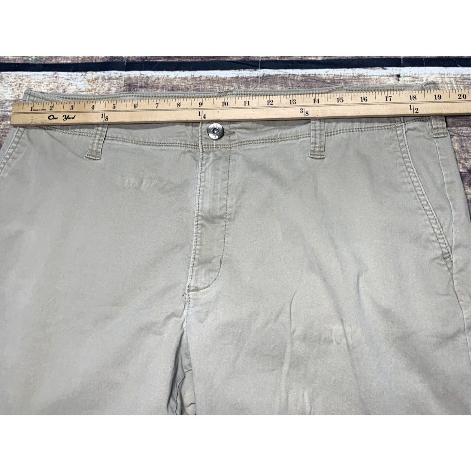 Lee LEE Modern Series L342 Jeans Straight Men Beige 39 x 29 1/2 Regular 5 Pocket Denim Belt Loops Zip Straight Fit Jeans Mens Beige LEE Modern Series L342 Size US 39 - 3 Thumbnail