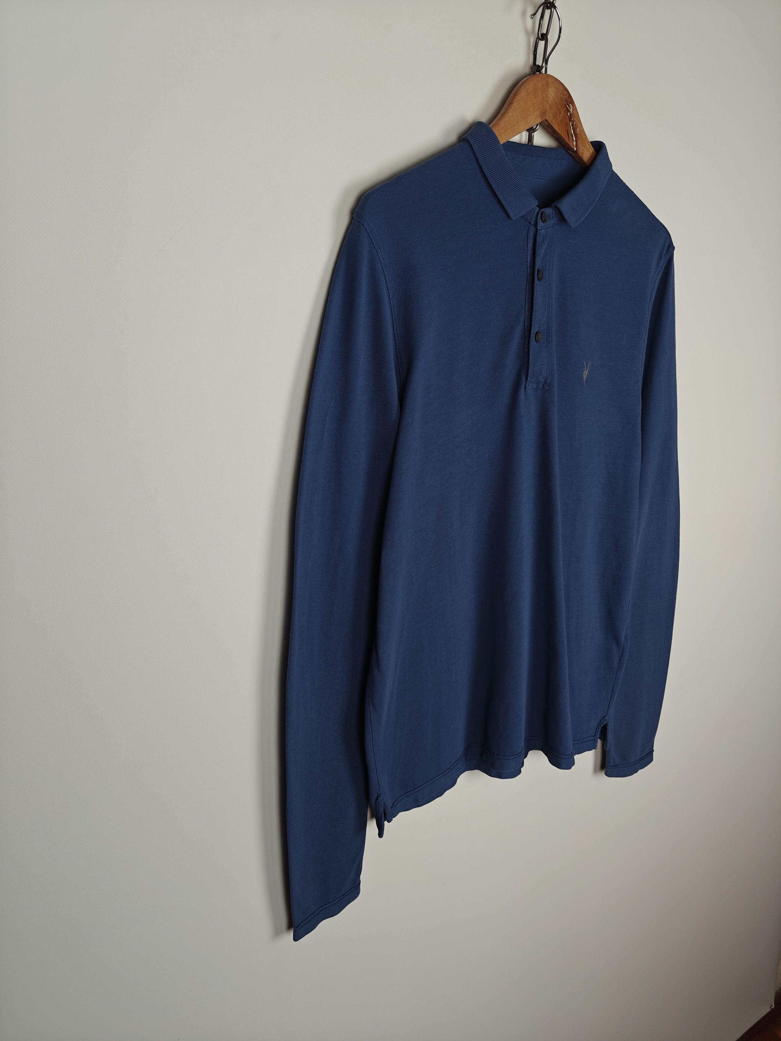 Allsaints Allsaints Longsleeve Pullover Reform LS Polo Blue size XL Size US XL / EU 56 / 4 - 5 Thumbnail
