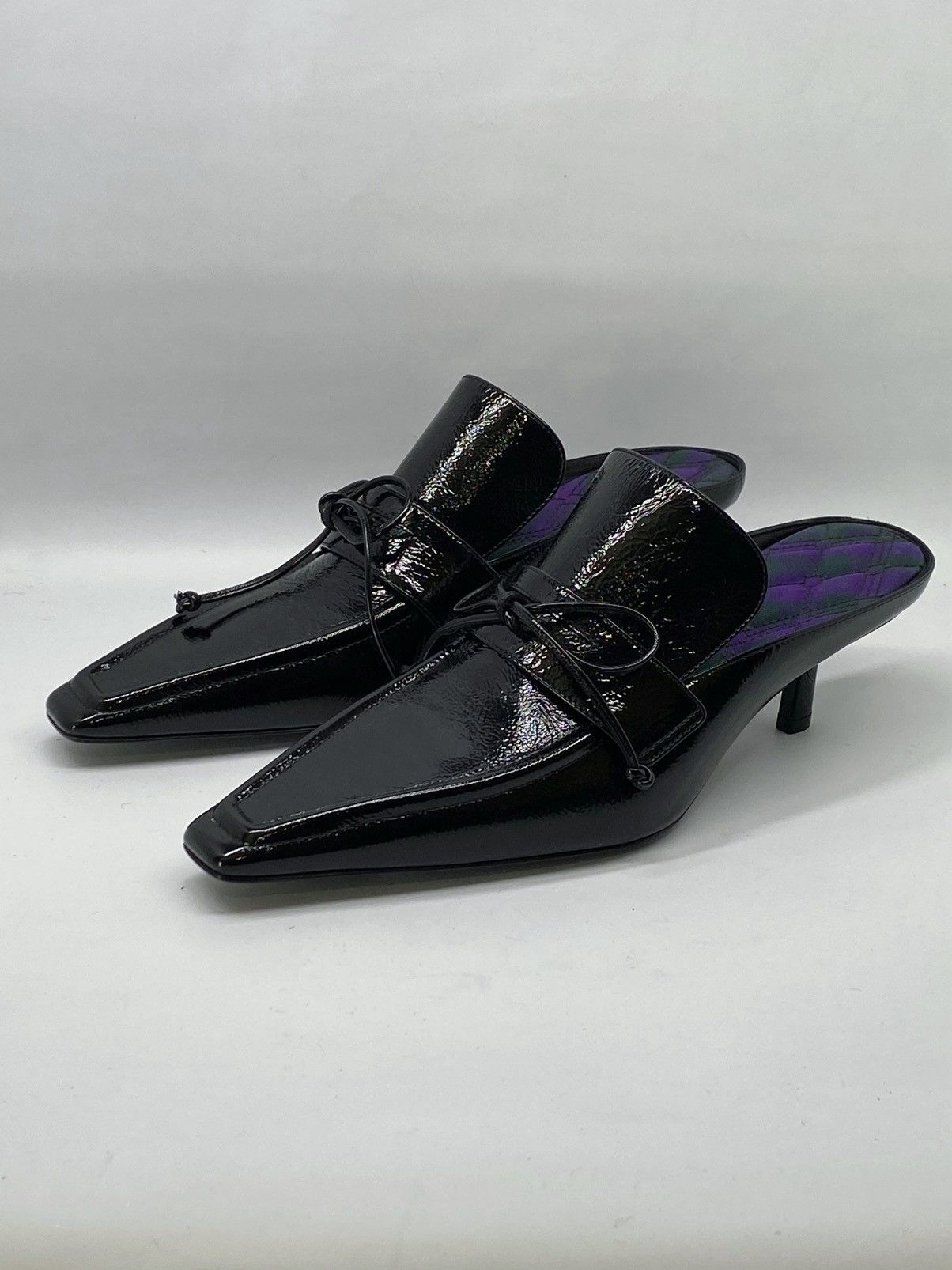 Burberry Burberry Sovereign Square Toe Kitten Heel Mule size 39 Size US 9 / IT 39 - 7 Thumbnail