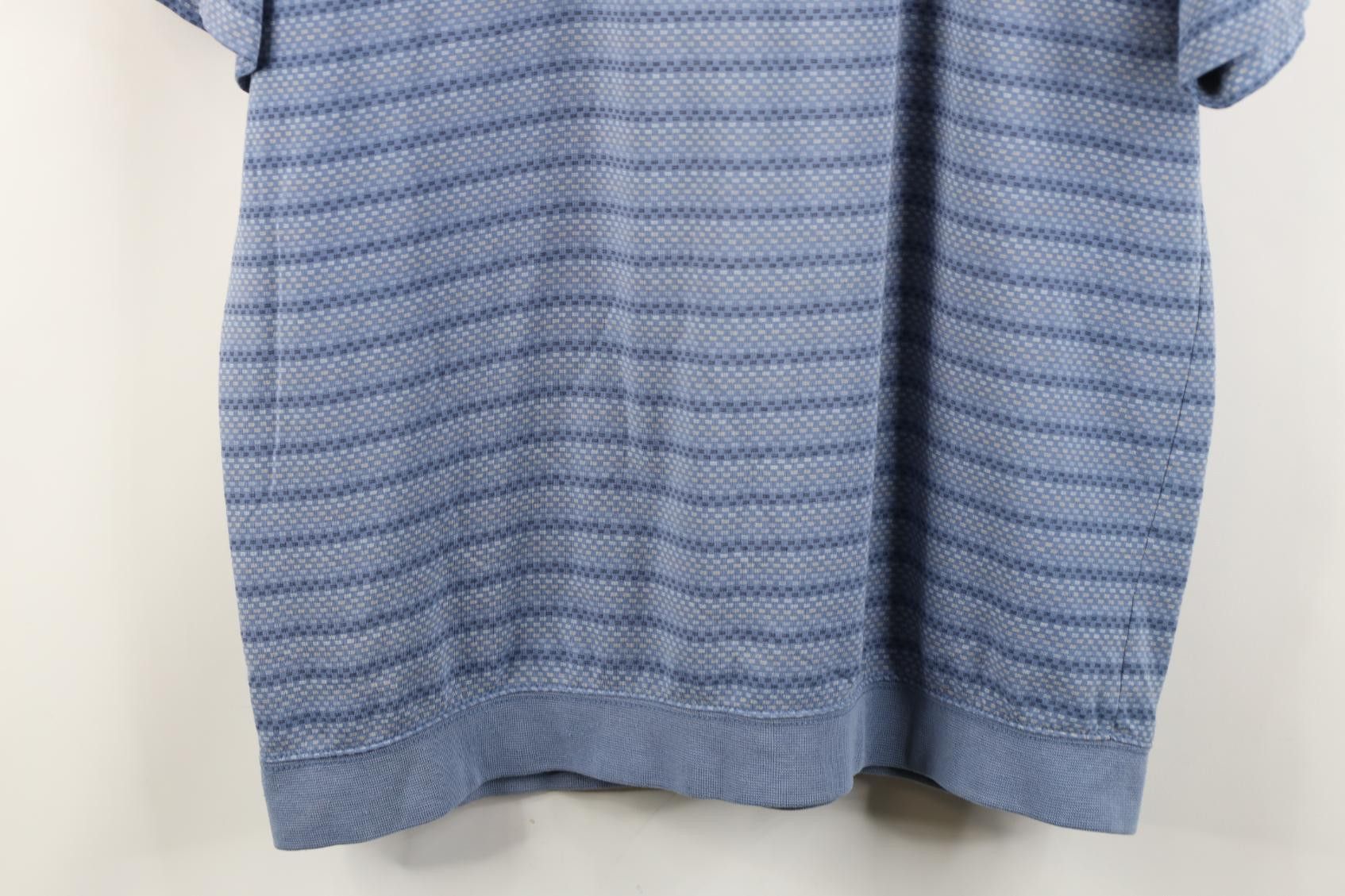 Vintage Vintage 90s Streetwear Striped Knit Pullover Golf Polo Shirt Size US L / EU 52-54 / 3 - 13 Thumbnail