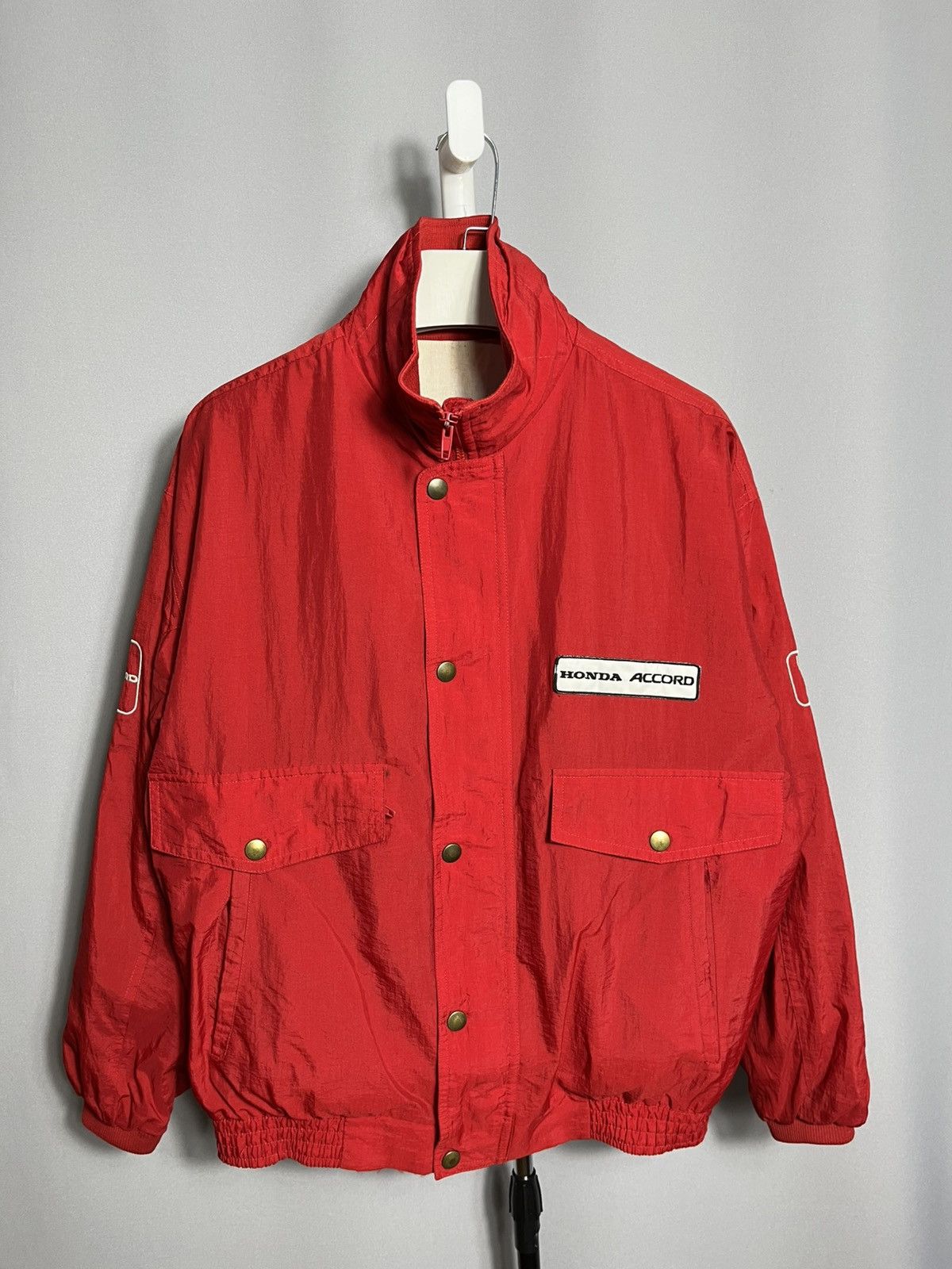 Honda Honda Accord BTCC red jacket 80s 90s formula 1 racing vtg Size US L / EU 52-54 / 3 - 2 Thumbnail