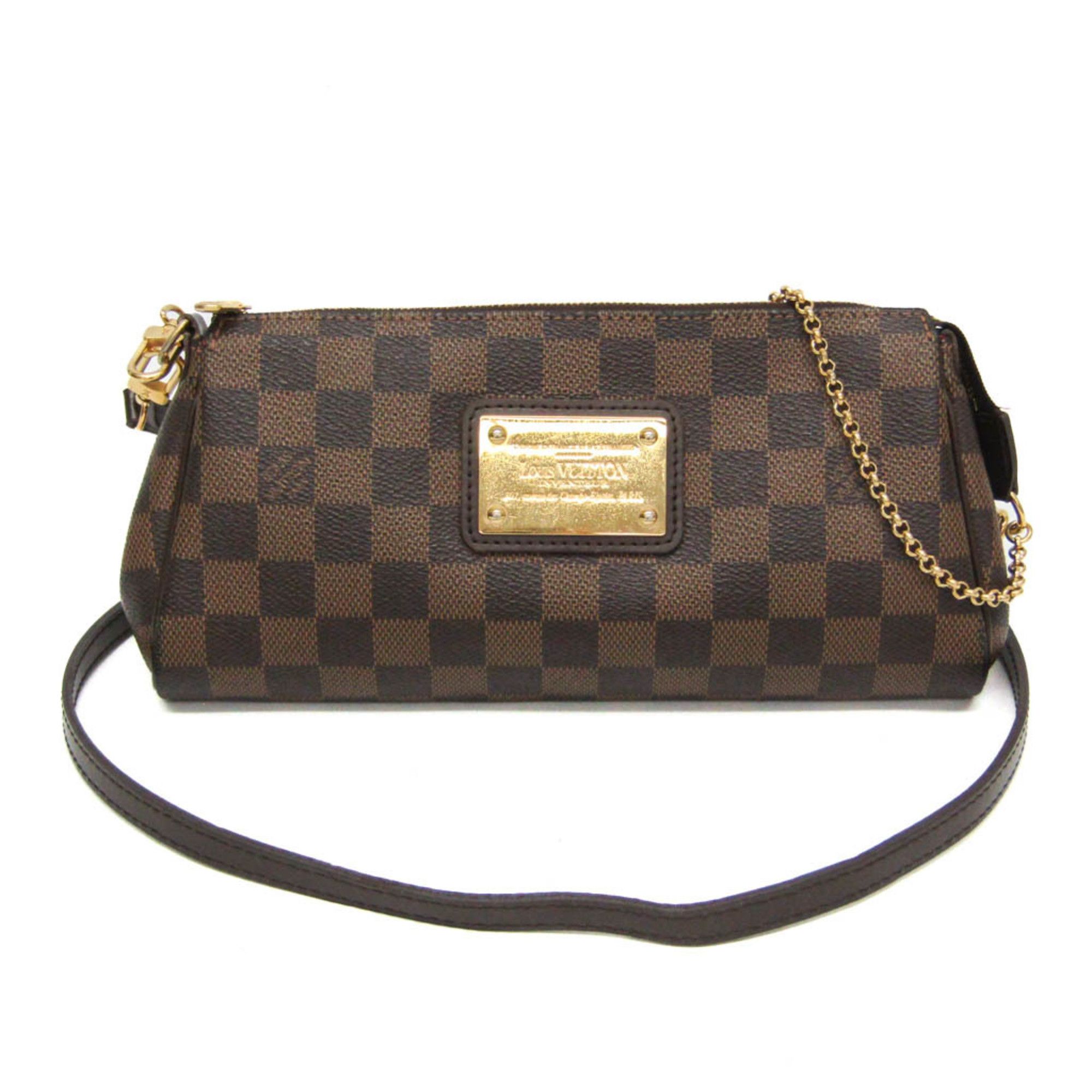 Louis Vuitton Damier Eva N55213 Women's HandbagShoulder Bag BrownEbene