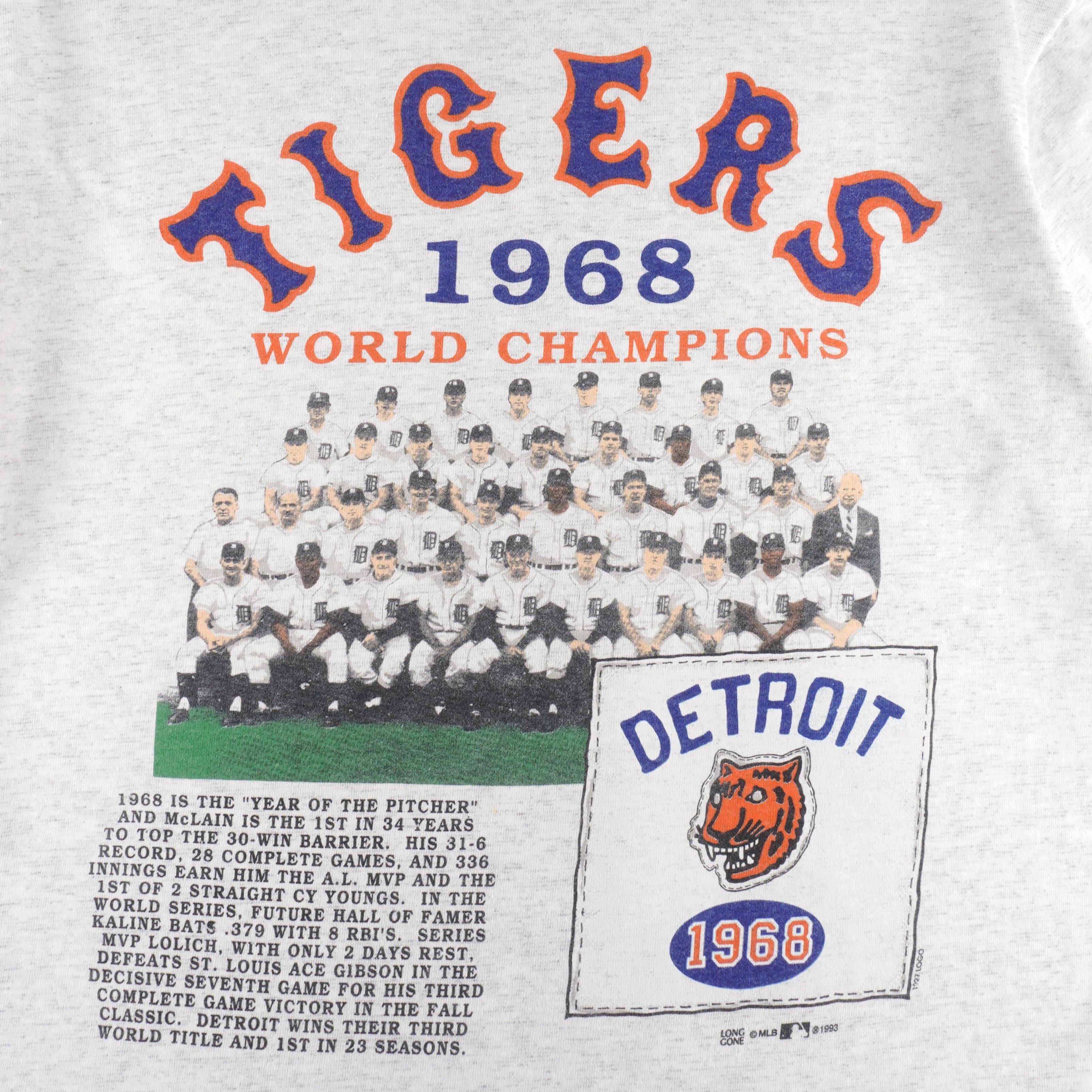 MLB Long Gone - Detroit Tigers World Series Champs T-Shirt 1993 Size US L / EU 52-54 / 3 - 3 Thumbnail