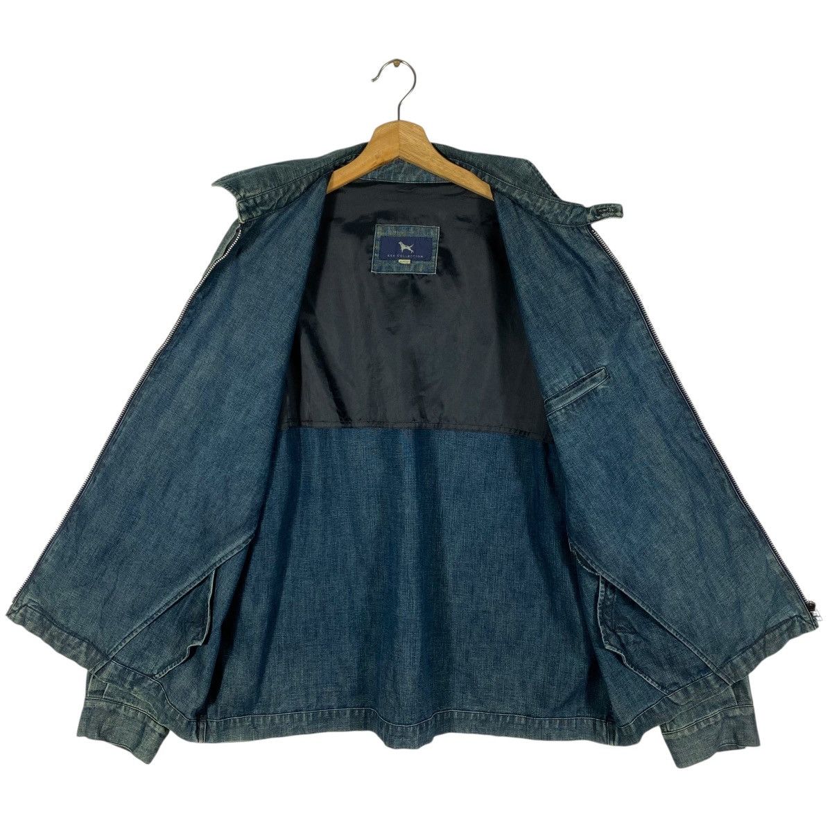 Japanese Brand Vintage Unique Retro Ken Collection indigo denim Zipper Size US L / EU 52-54 / 3 - 6 Thumbnail