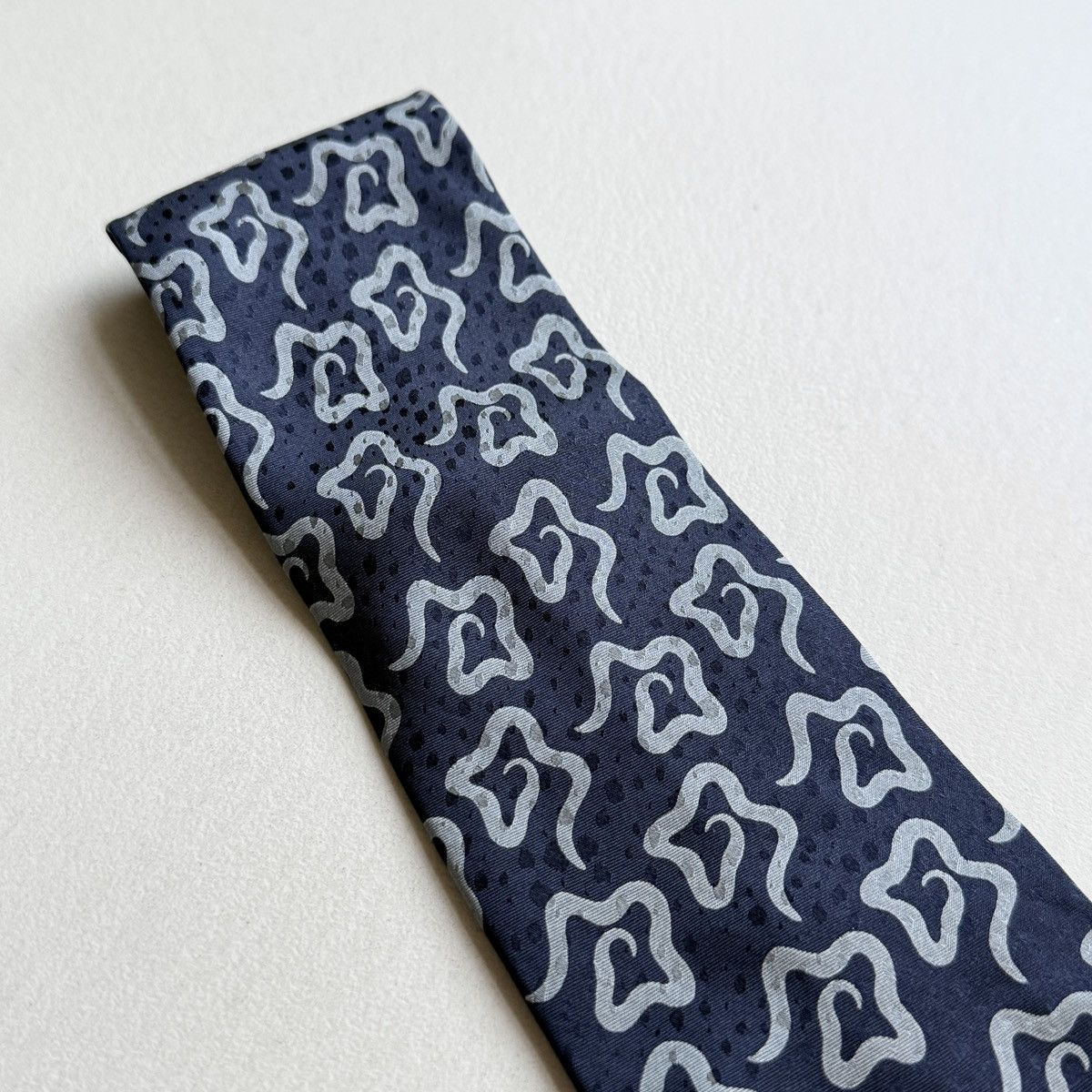 Giorgio Armani Giorgio Armani Navy Silk Tie Size ONE SIZE - 3 Thumbnail