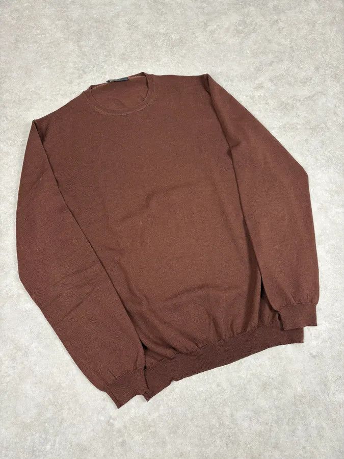 Prada 2000s Prada Brown Minimalist Sweater Size US M / EU 48-50 / 2 - 4 Thumbnail