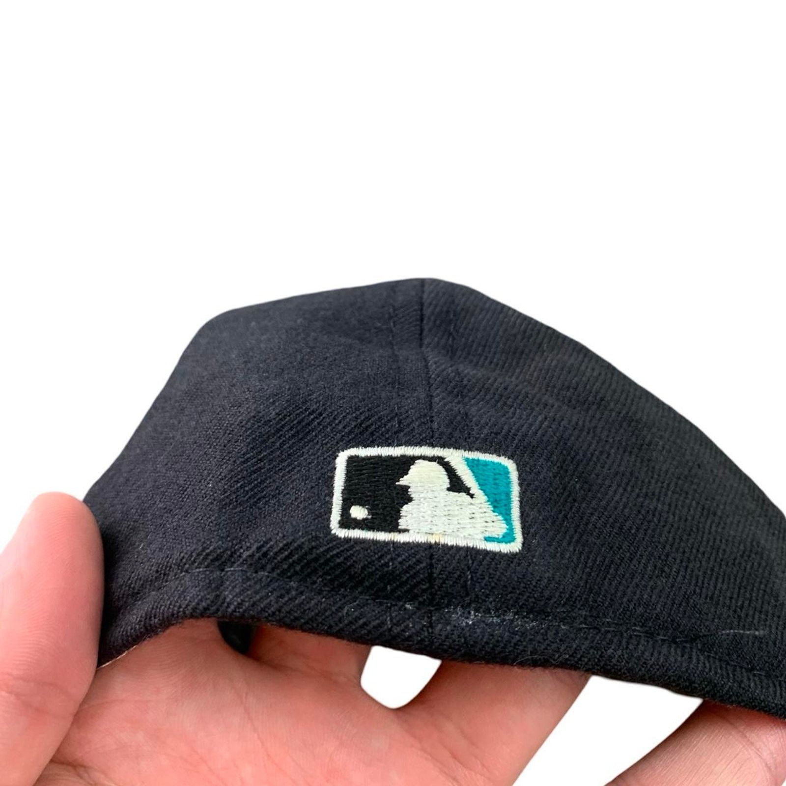 MLB × New Era × Vintage New Era 1997 Marlins World Series Wool Fitted Hat Size ONE SIZE - 4 Thumbnail