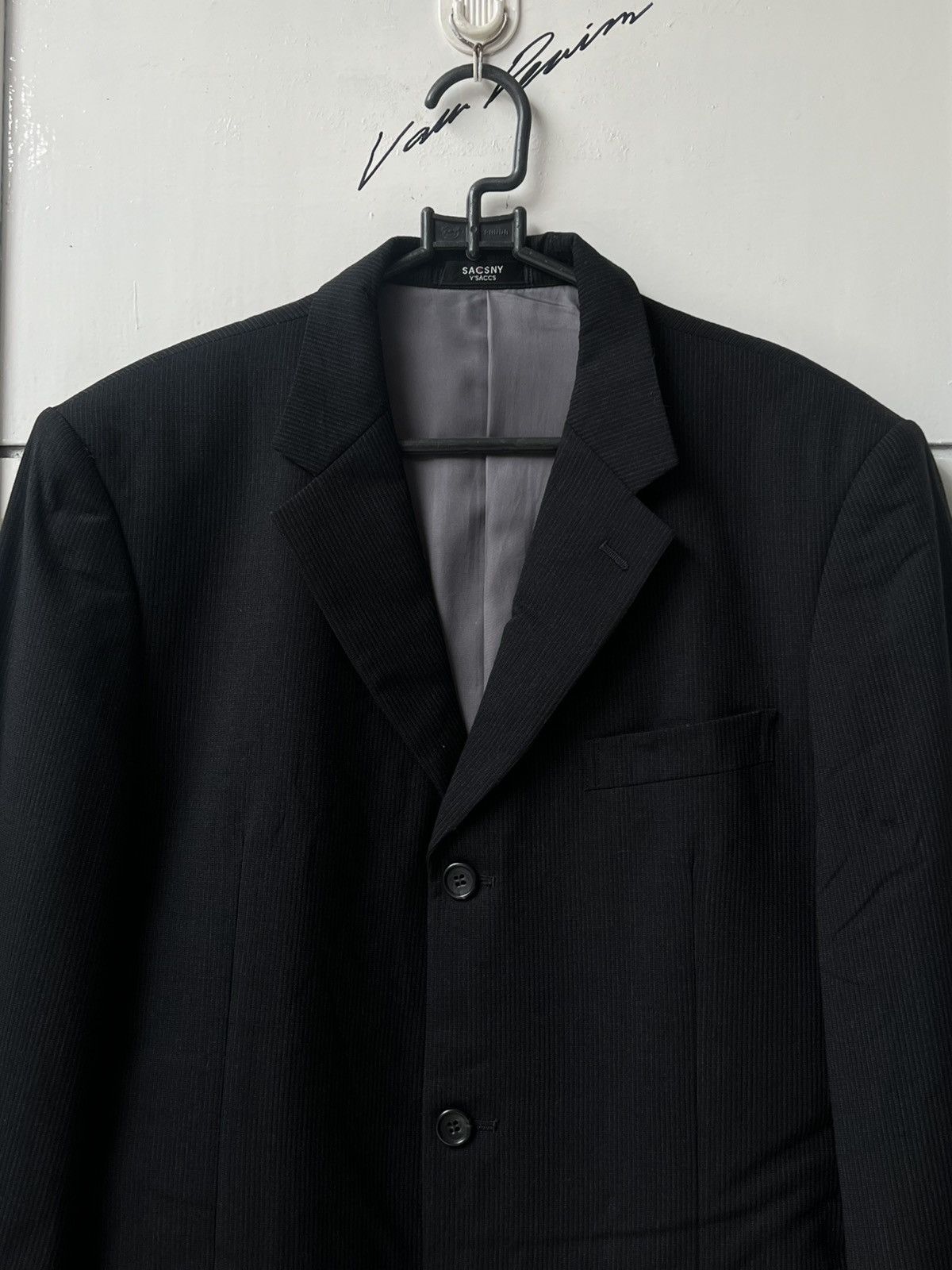 Yohji Yamamoto SACSNY Y’SACCS Yohji Yamamoto Striped Suit Size US S / EU 44-46 / 1 - 3 Thumbnail