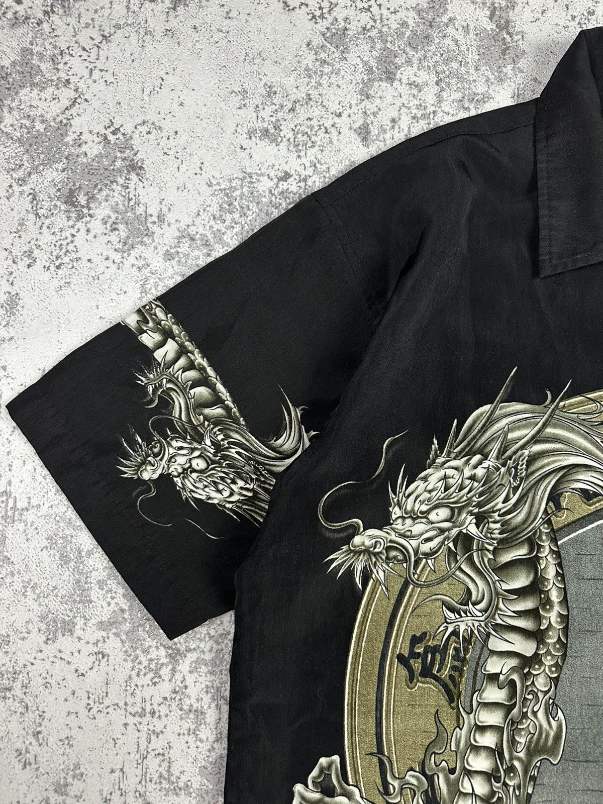 Japanese Brand Vintage Shirt Dragon Yin Yang Martial Arts Button-Up Size US M / EU 48-50 / 2 - 3 Thumbnail