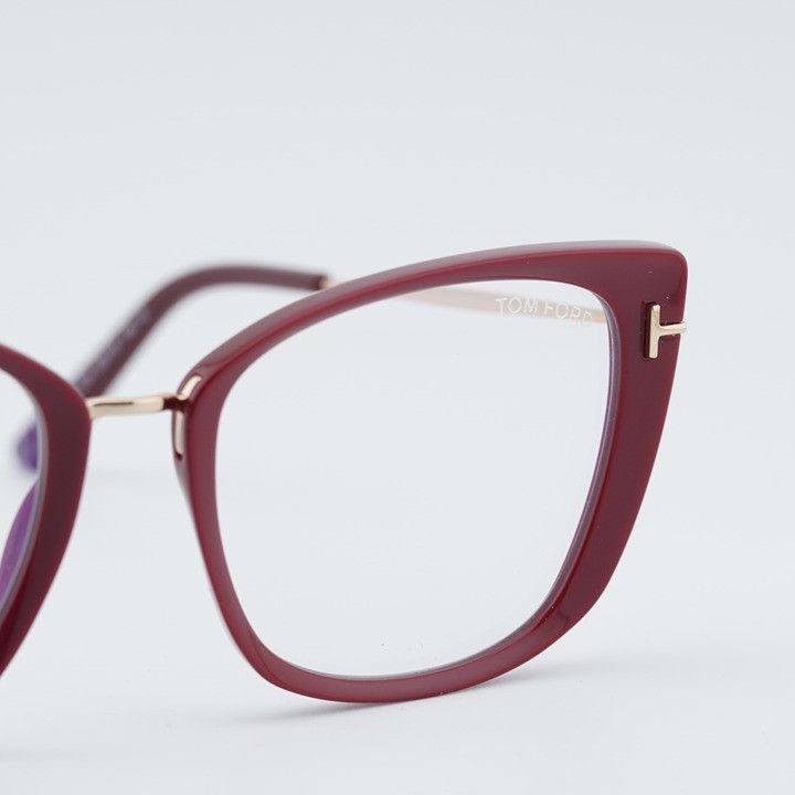 Tom Ford Tom Ford FT5816-B 074 Eyeglasses Fuchsia 53mm Cat Eye Frame Size ONE SIZE - 8 Thumbnail