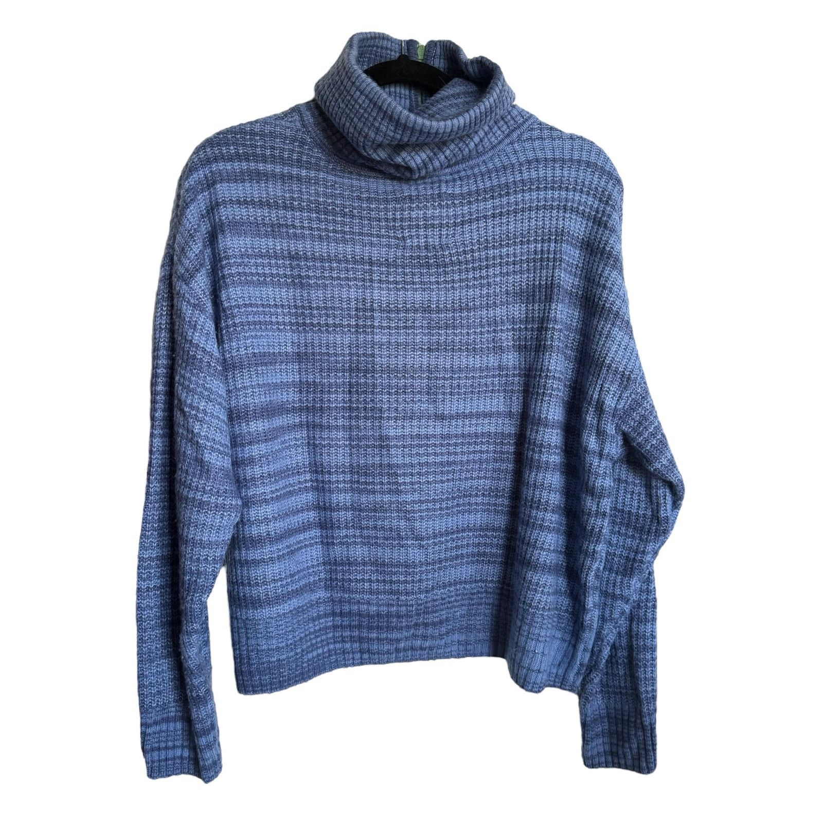 Other Aerie Womens Sweater Sz S Blue Funnel Neck Quarter Zip Green Size S / US 4 / IT 40 - 5 Thumbnail