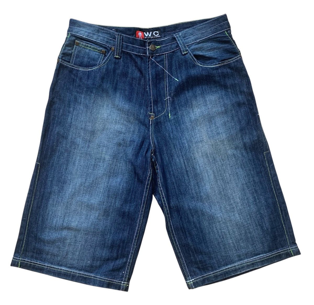 Japanese Brand Wild Channel Out Of This World Embroidered Baggy Short Pants Size US 34 / EU 50 - 2 Thumbnail