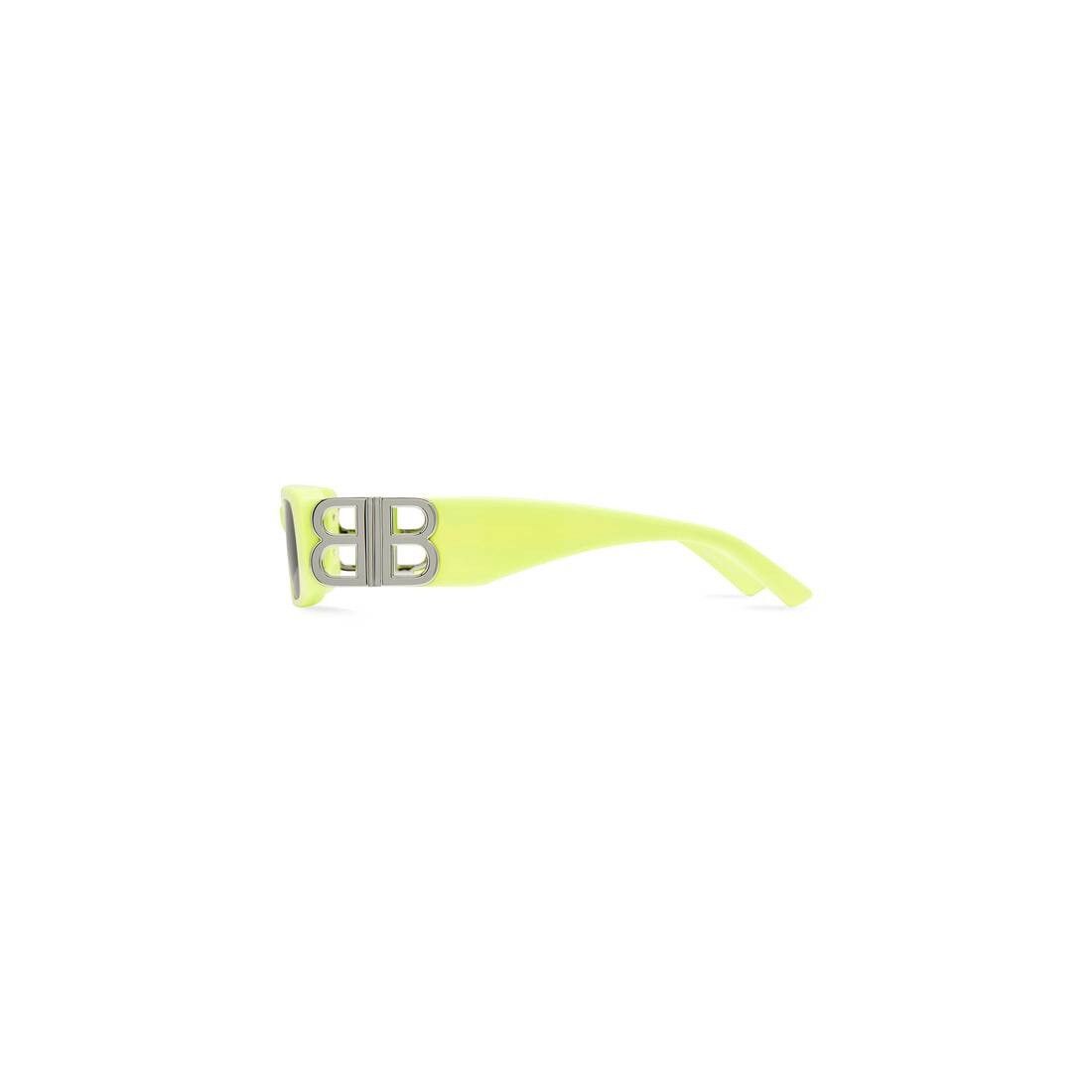 Balenciaga o1la1rc1a0725 Size: OS / Dynasty Rectangle Sunglasses Yellow Size ONE SIZE - 3 Thumbnail