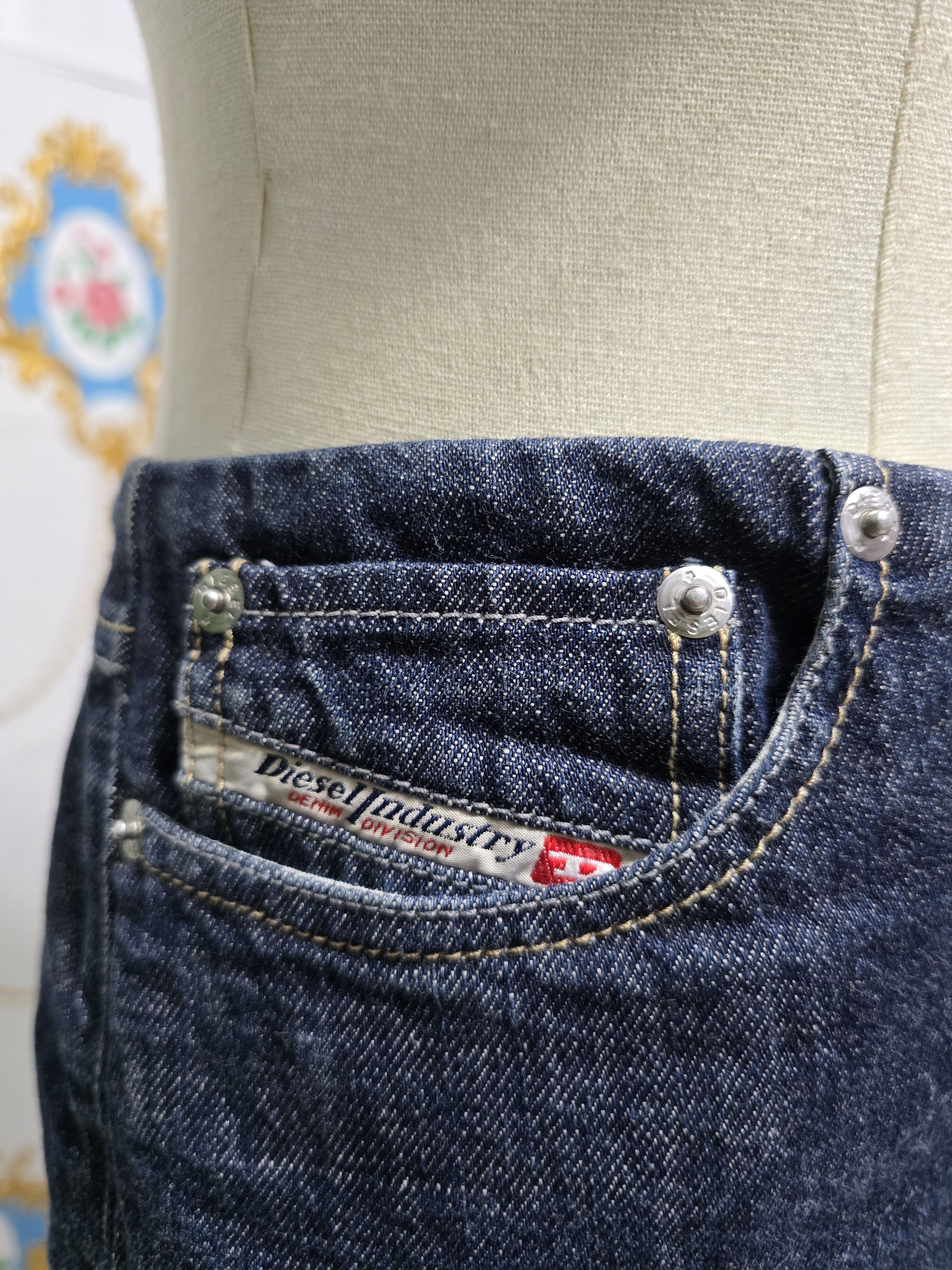 Diesel × Vintage DIESEL jeans skirt women size Medium ,rare beautiful Size 29" - 7 Thumbnail