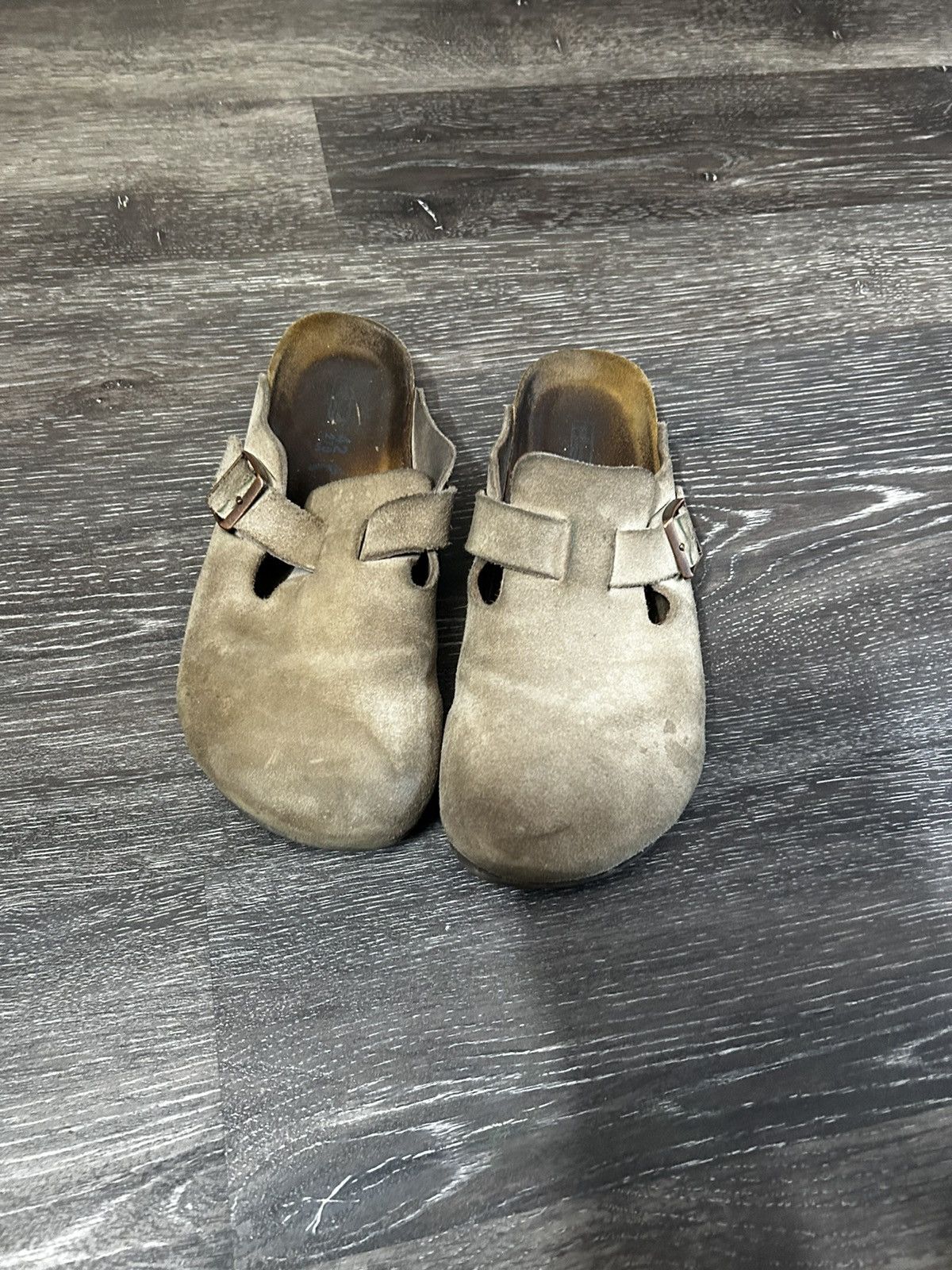 birkenstock boston taupe size 42