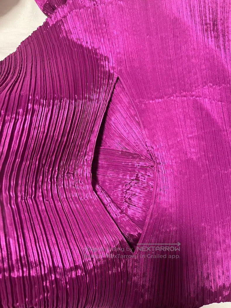 Issey Miyake Issey Miyake Purple and Fuchsia Oversized Scarf Size ONE SIZE - 3 Thumbnail