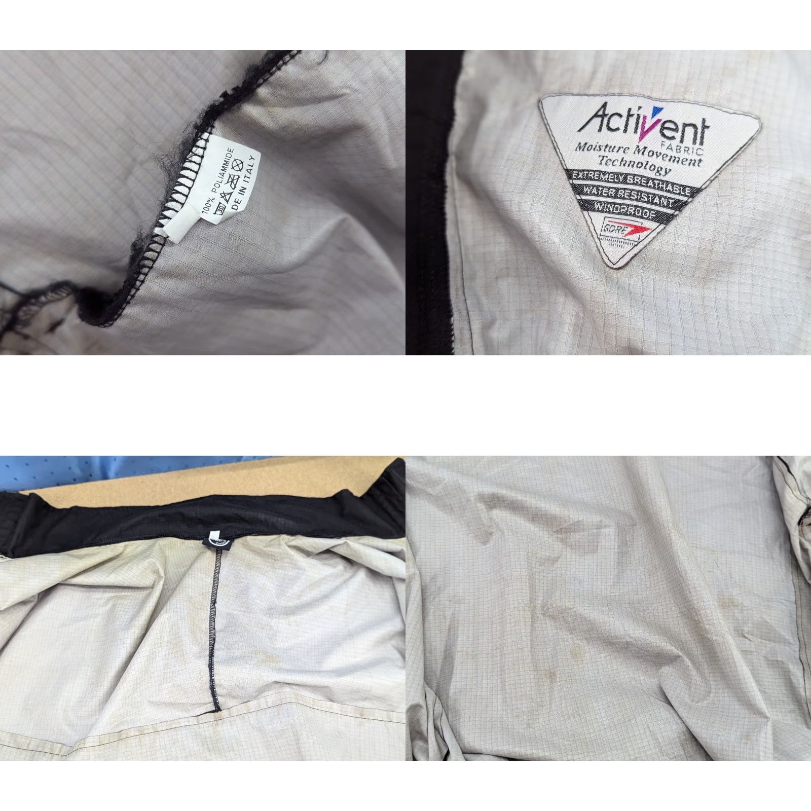 Vintage Castelli Activent Cycling Jacket Mens XL Black Windbreaker Full Zip Size US XL / EU 56 / 4 - 8 Thumbnail