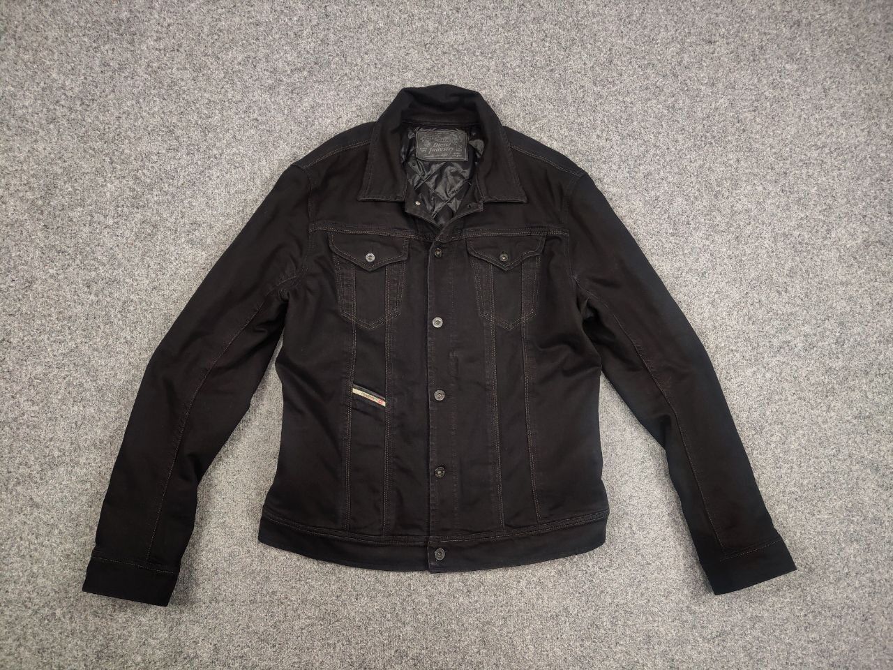 Diesel Diesel Industry Warm men's Black Denim Jacket Vintage style Size US XL / EU 56 / 4 - 11 Thumbnail